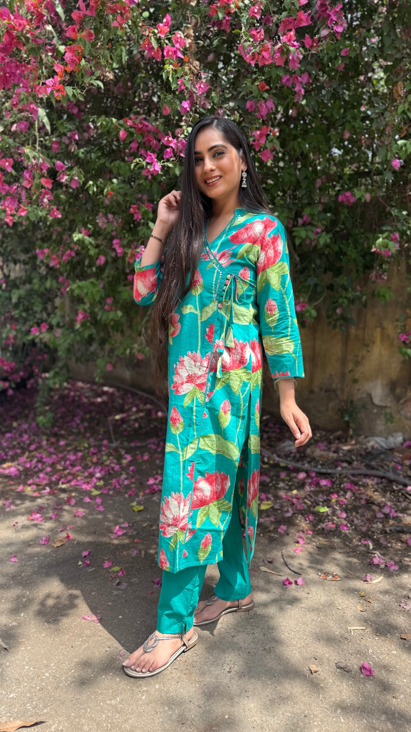 Siya Teal Kurta Pant set