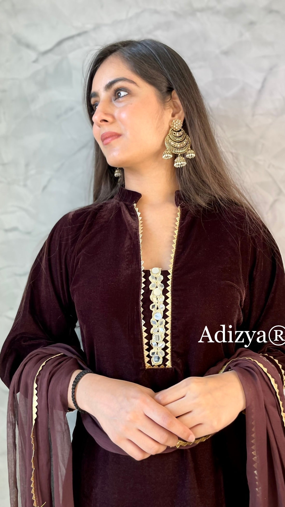 Dark Brown Velvet Suit