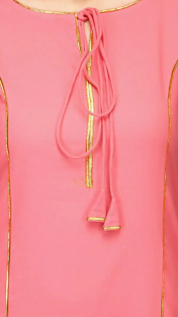 Pink Gota Kurta