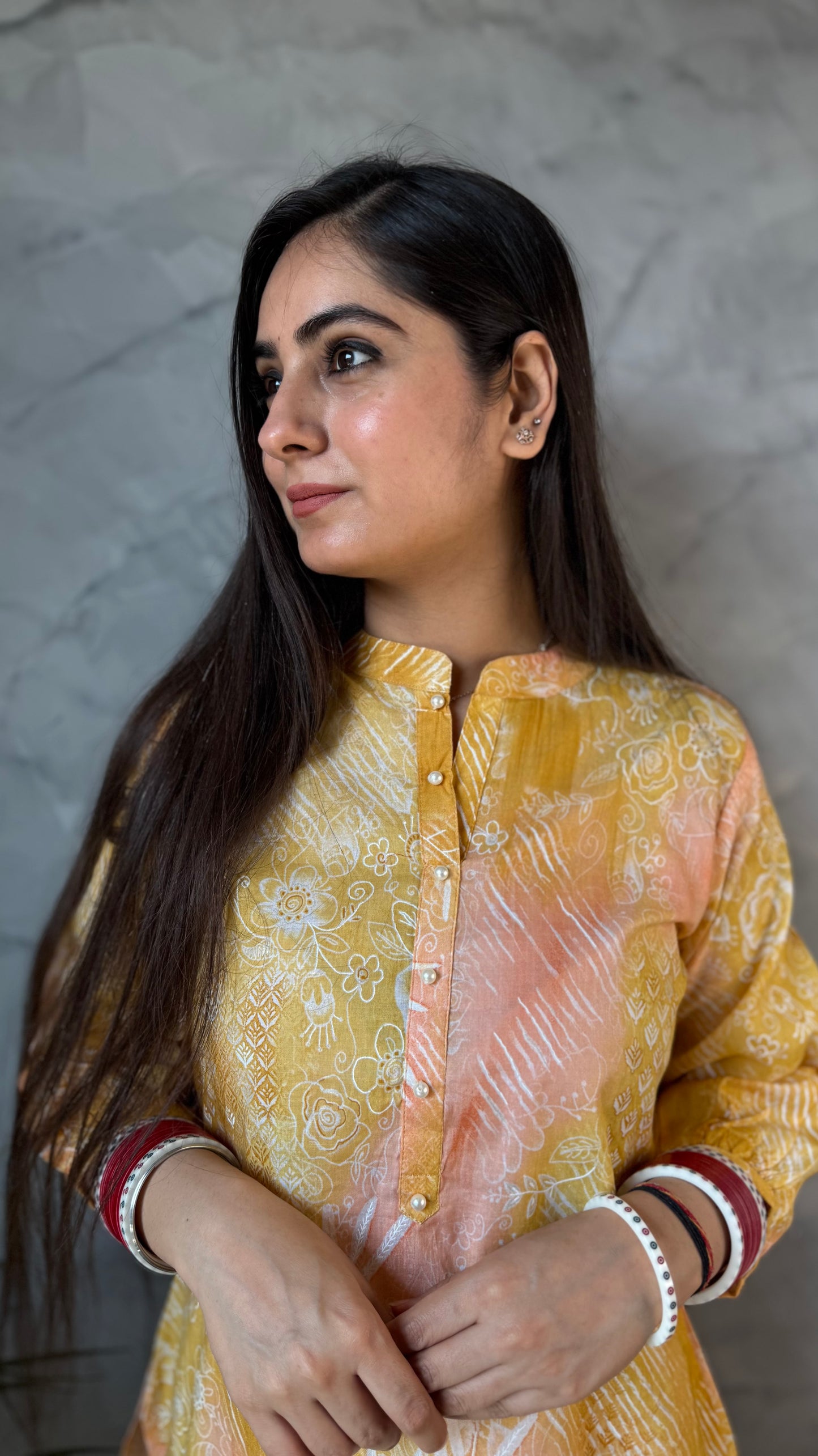Amrita Yellow Printed Coord Set