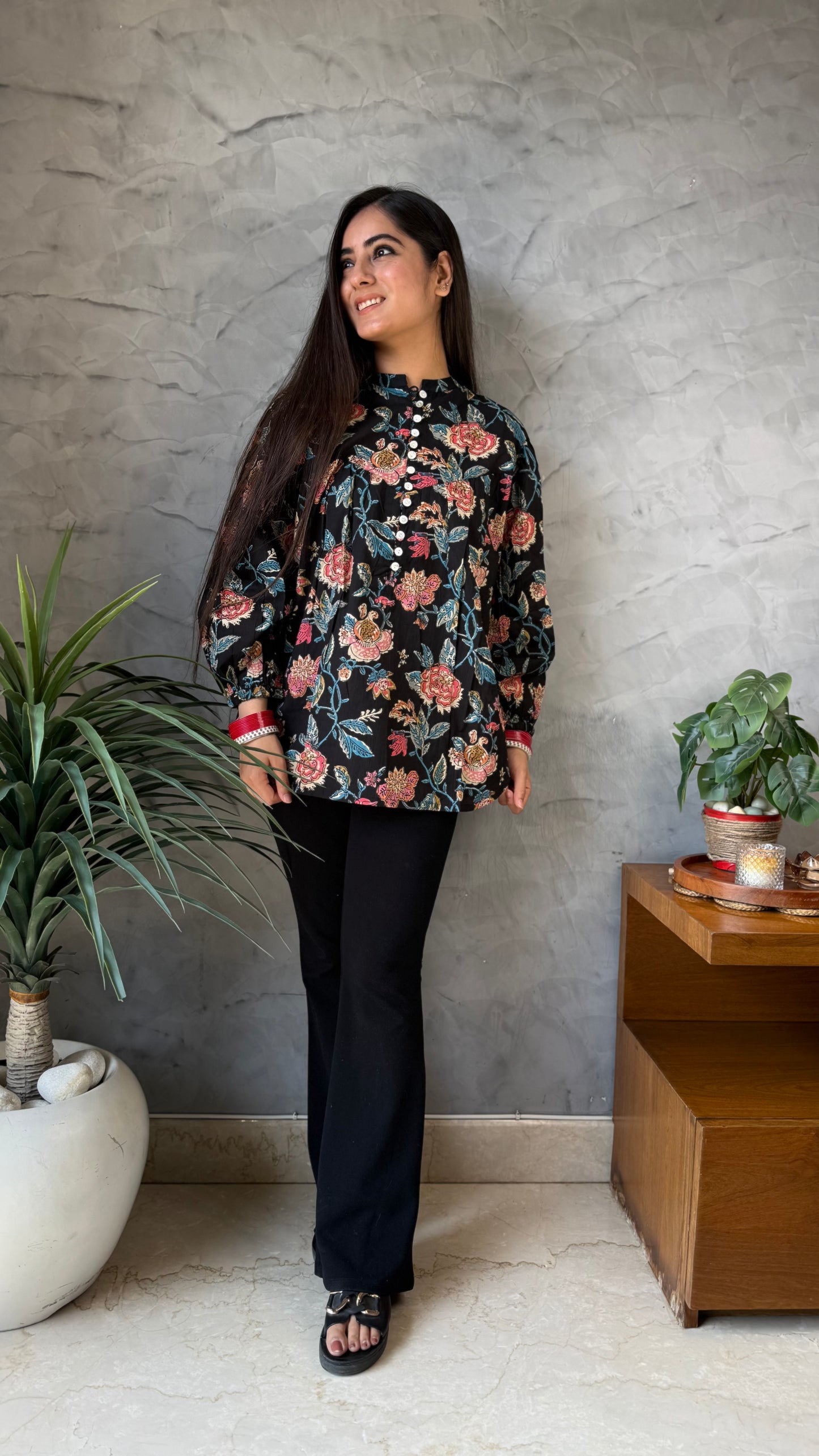 Ruchi Black Printed Top