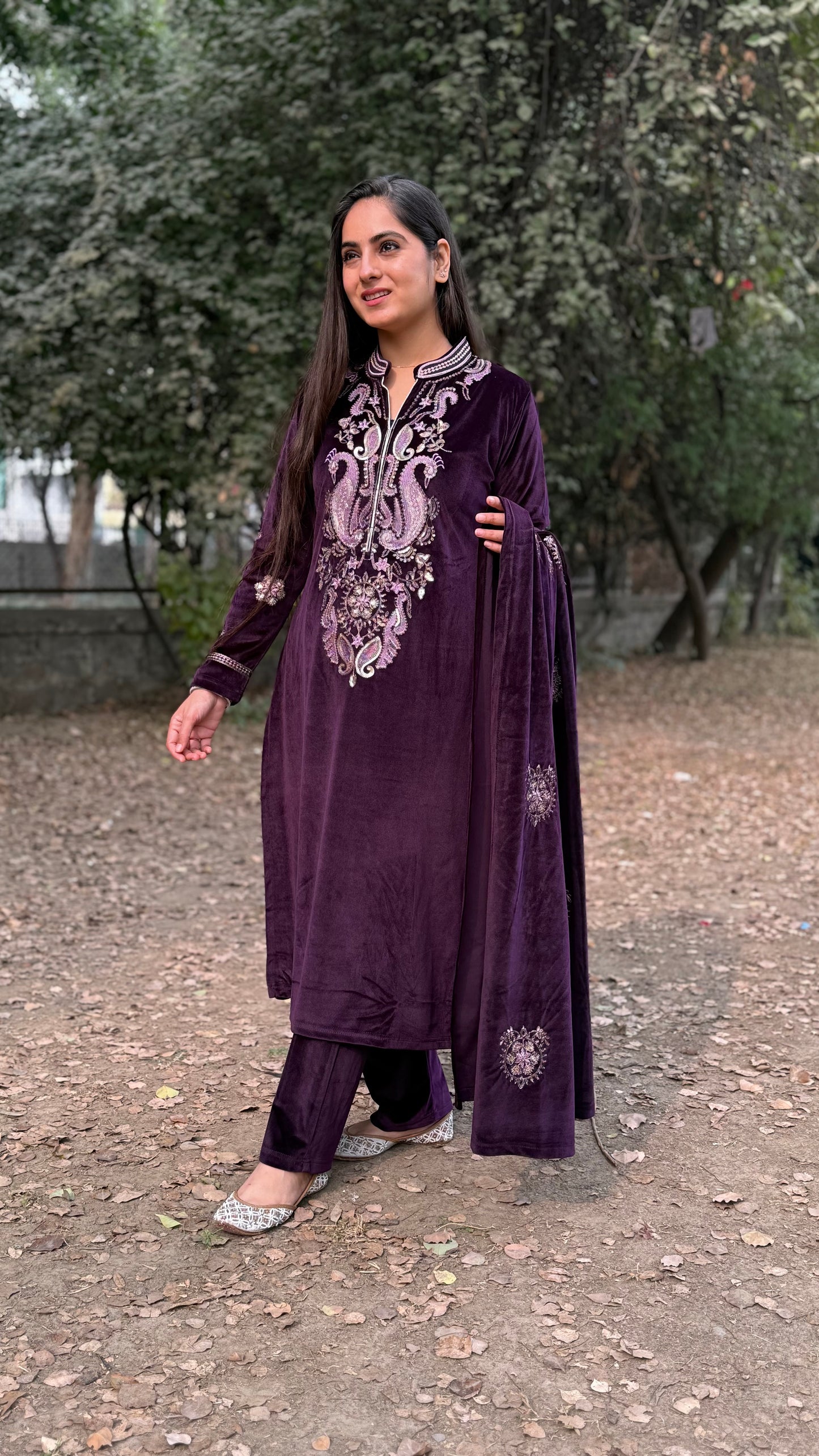 Purple Velvet Suit