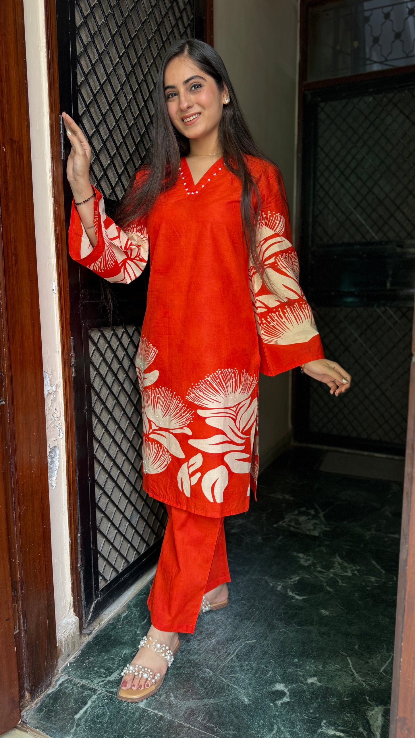 Arpita Orange Coord Set