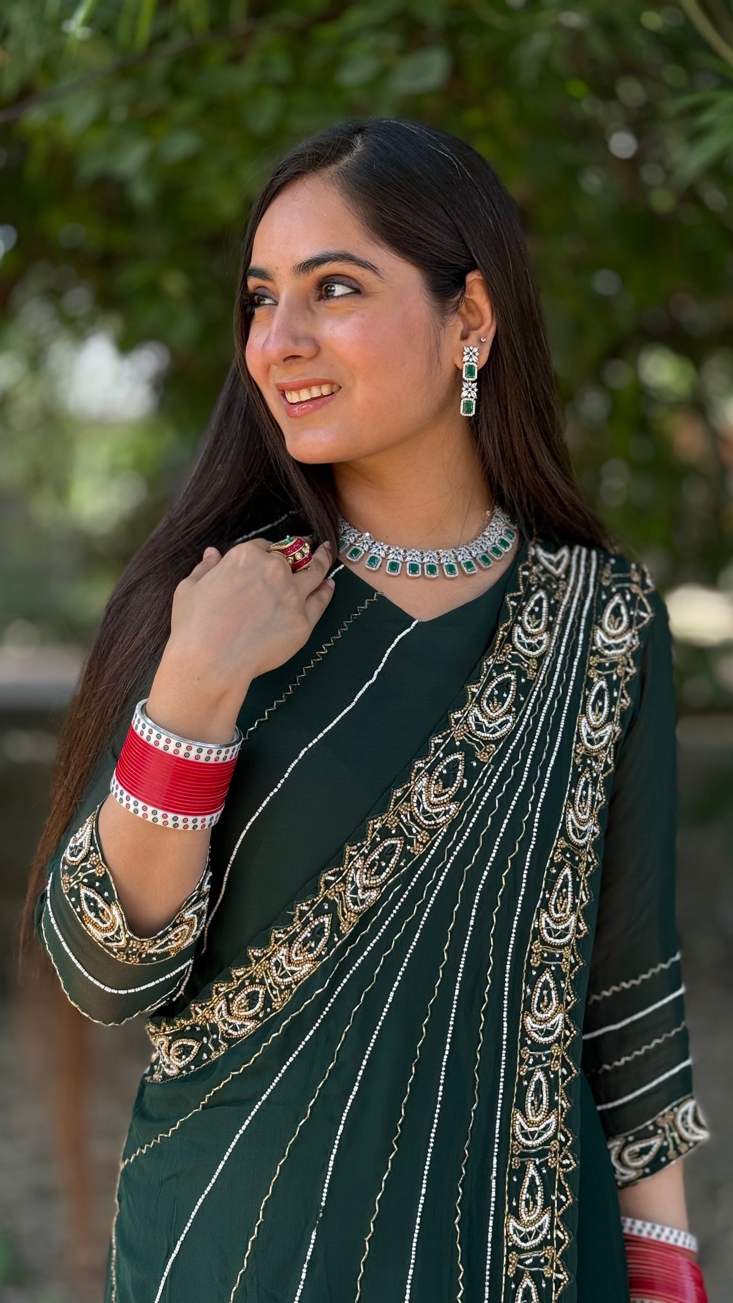Emerald Green Gown
