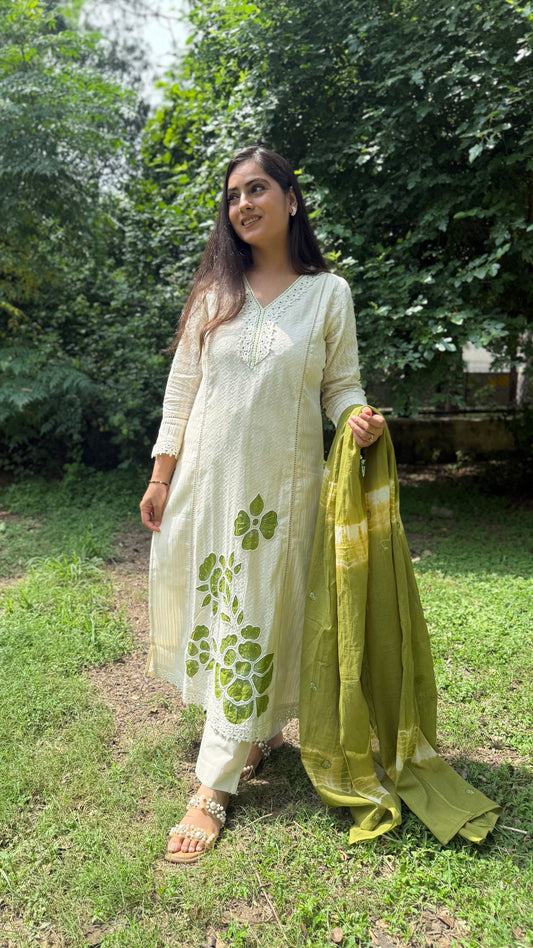 Gul-e-Subah Schiffli Suit Set