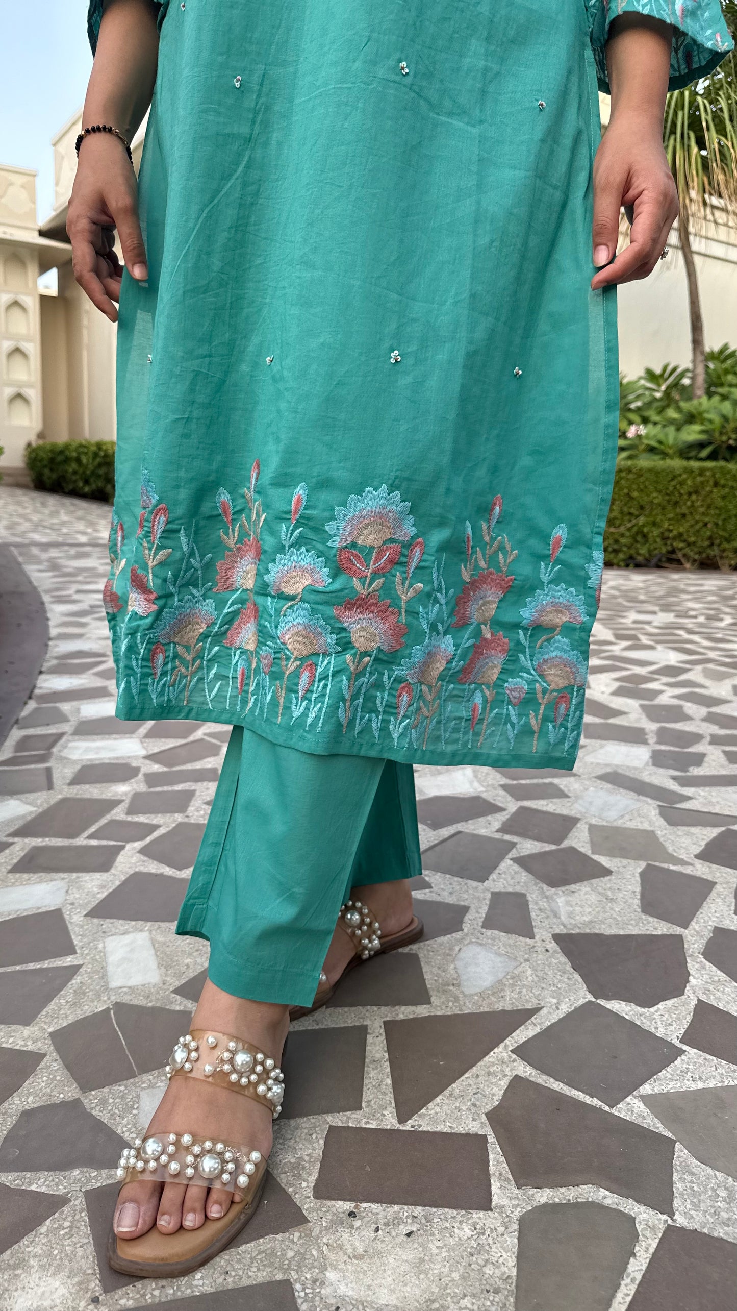 Aqua Bloom Co-ord Set