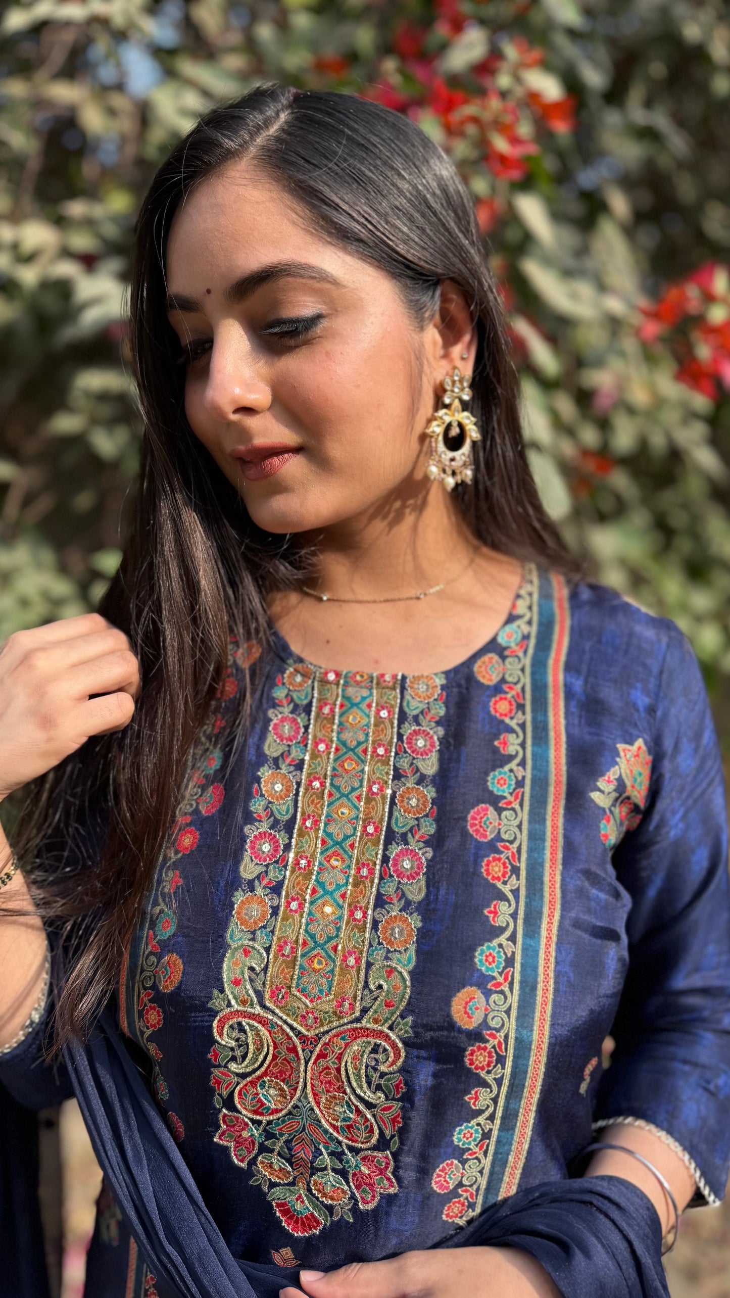 Mitali Blue Banarasi Suit