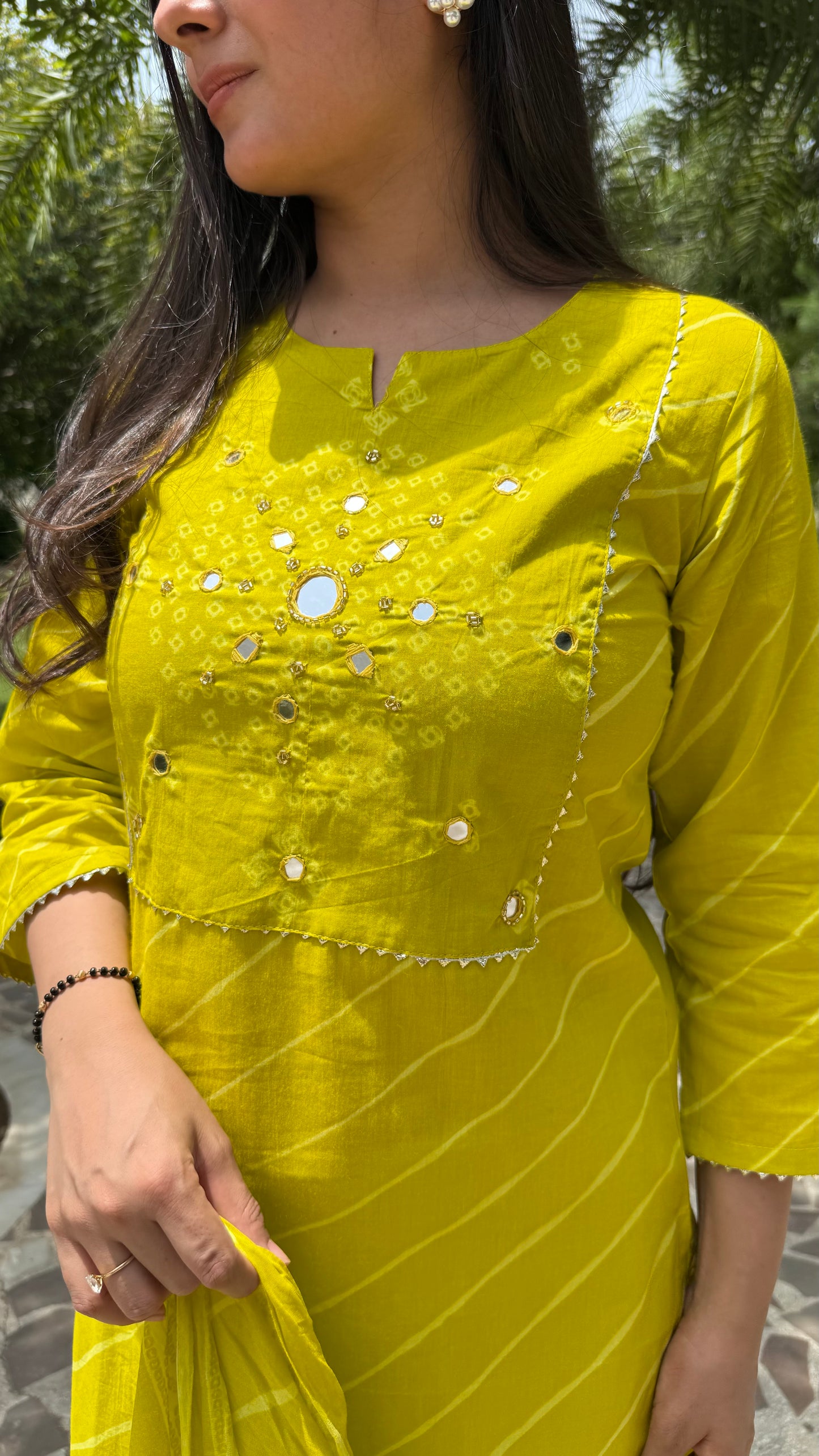 Leheriya Mirror Work Suit Set