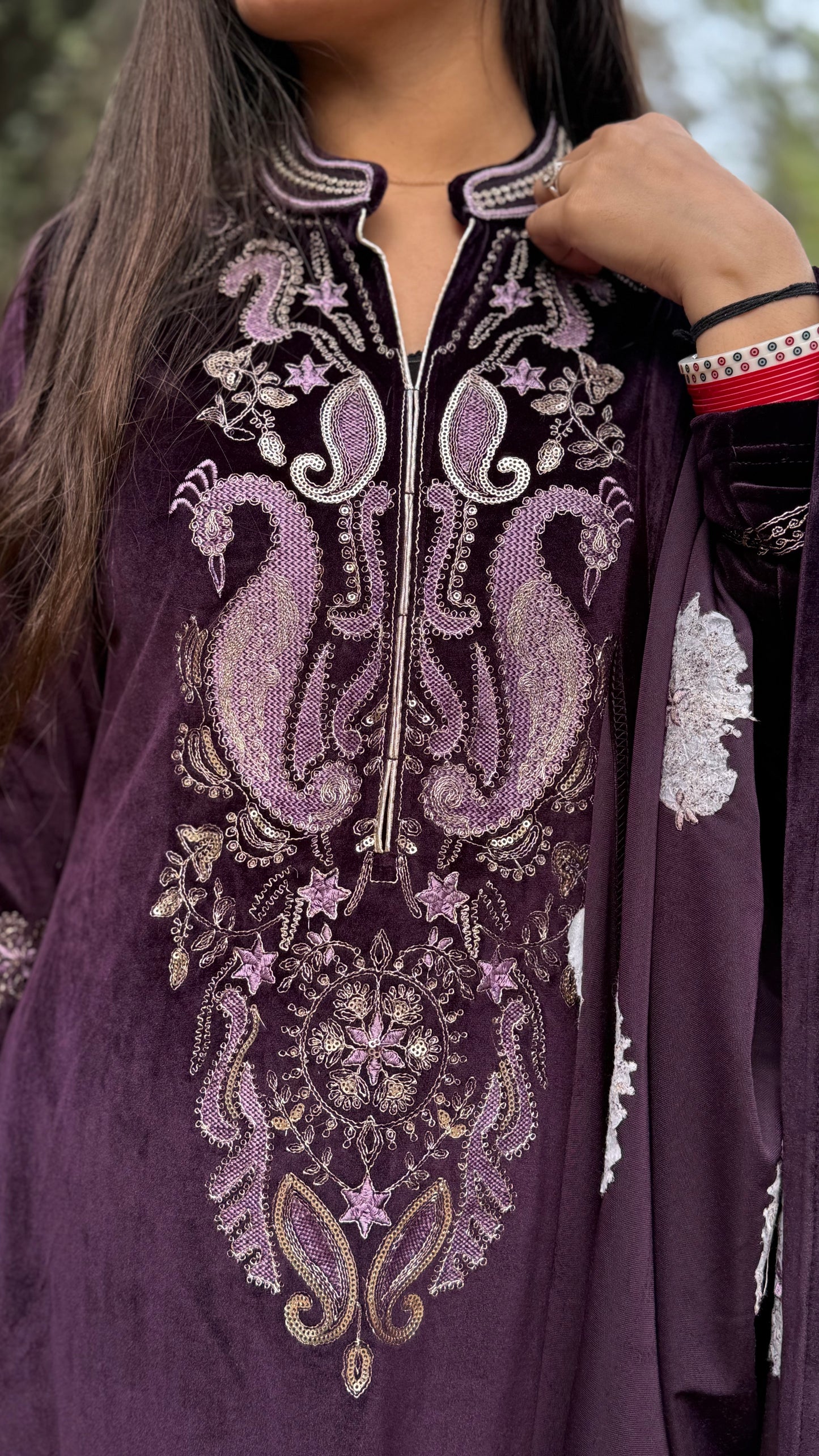 Purple Velvet Suit