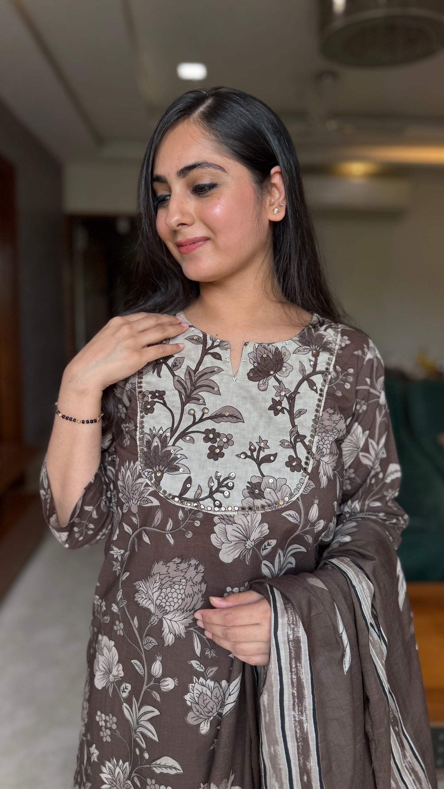 Gauri Printed Cotton Suit