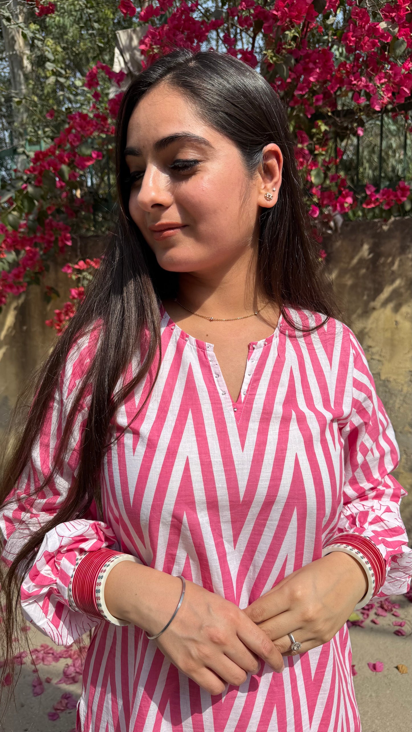 Garima Pink Printed Coord Set