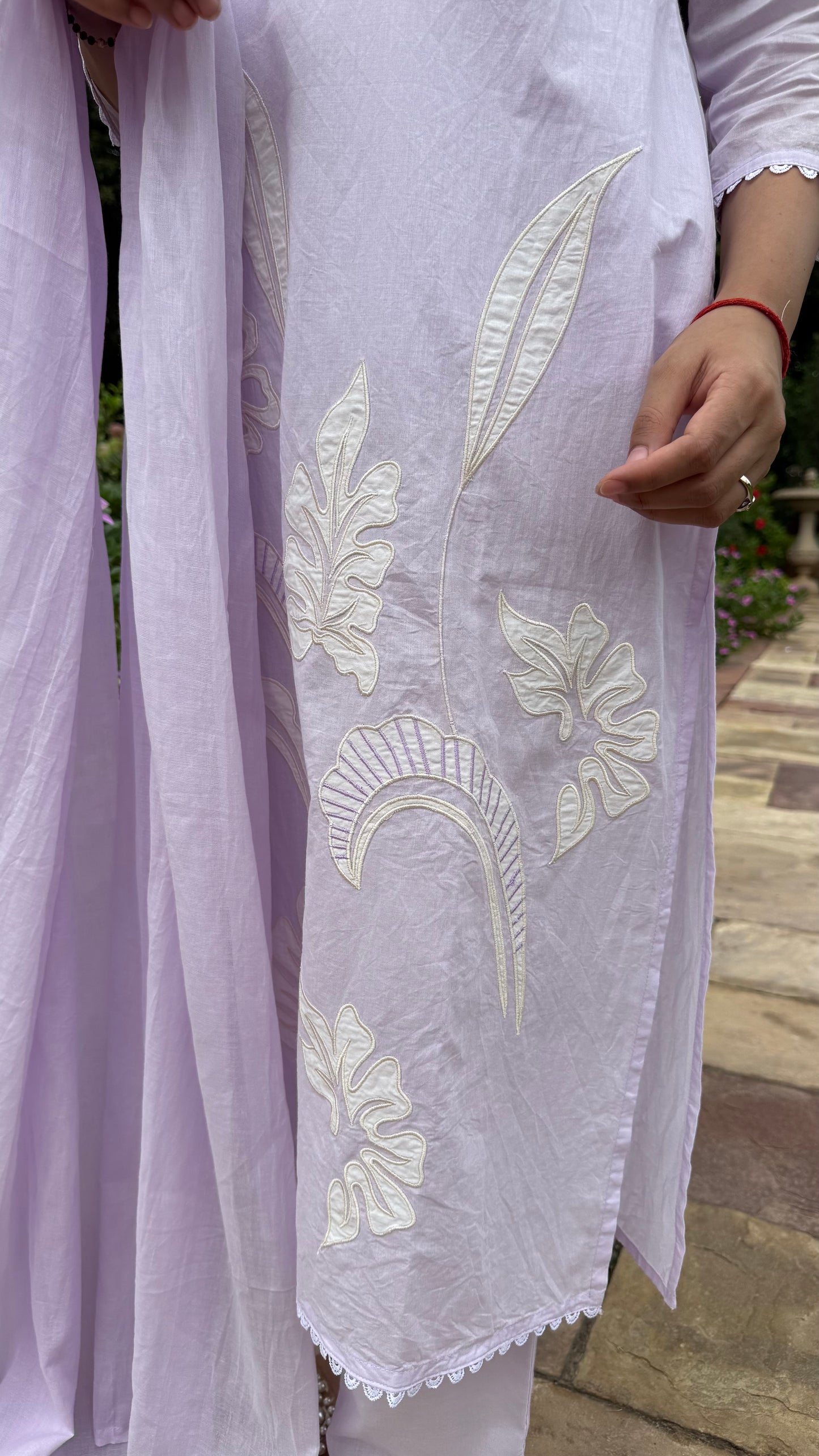 Lilac Applique Suit Set