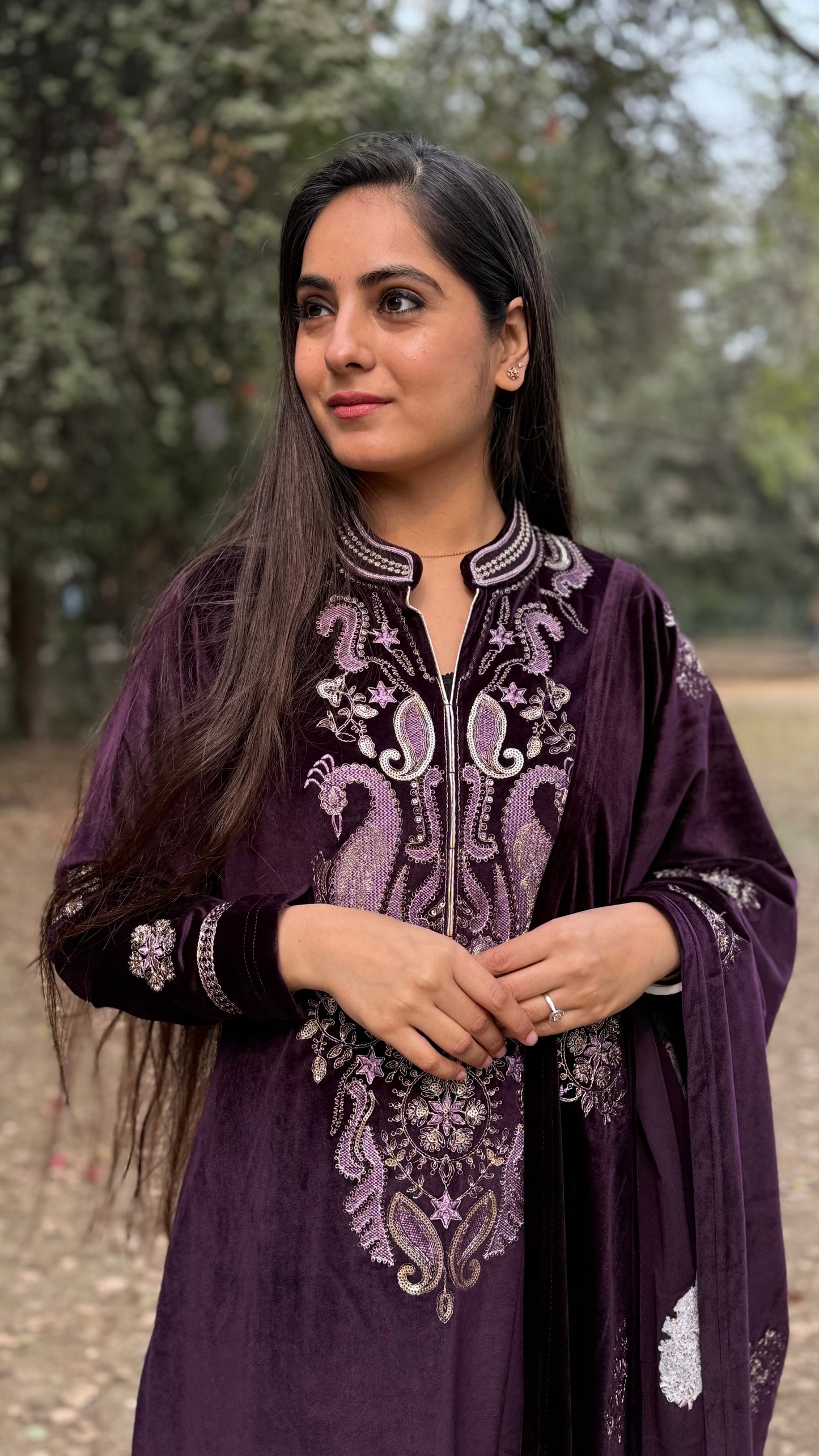 Purple Velvet Suit