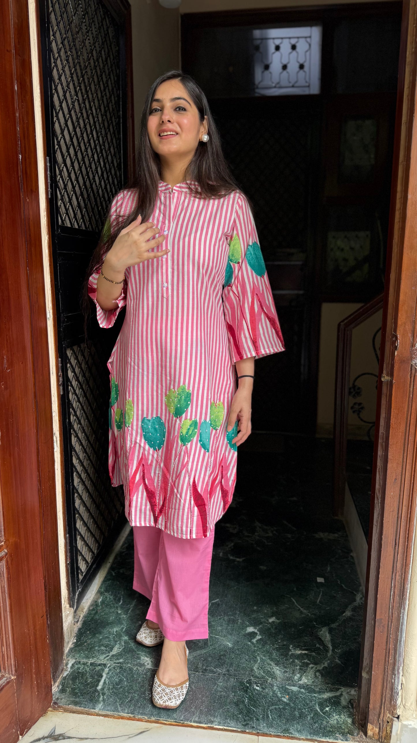 Mahira Pink Coord Set
