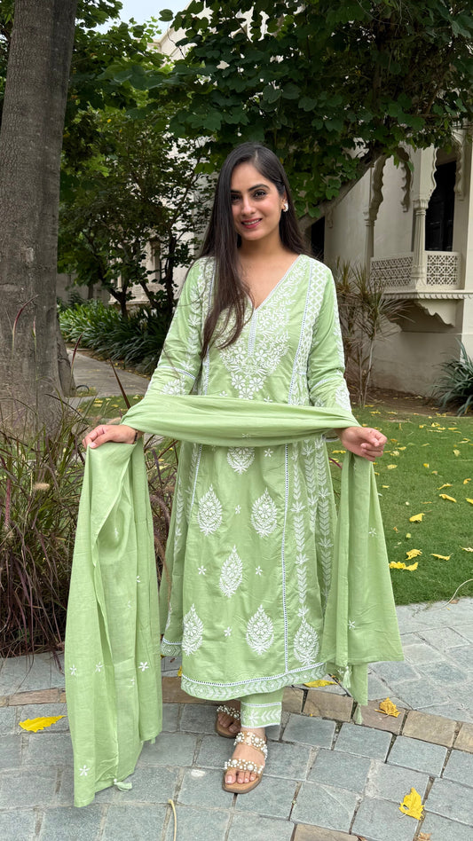 Aria Pastel Green Suit Set