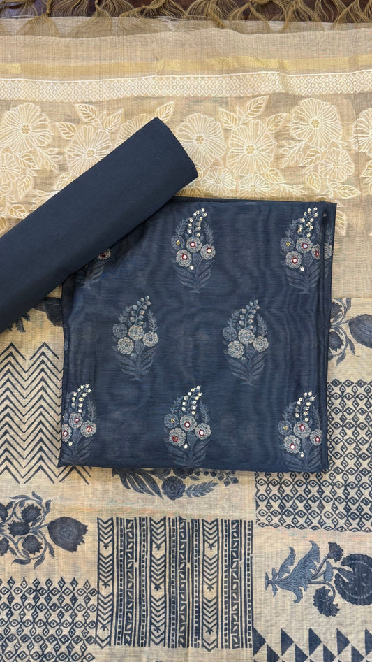 Anika Floral Bunch Unstitched Suit