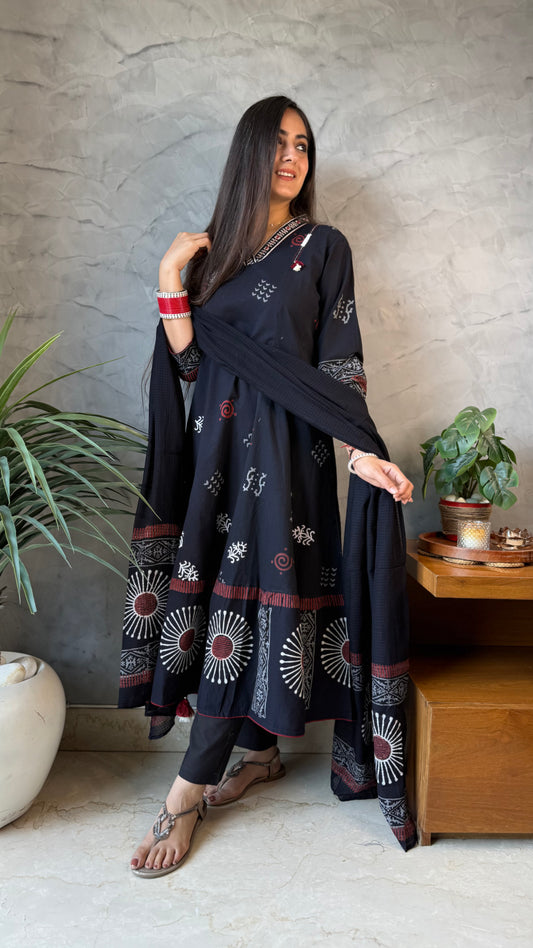 Anjali Black Anarkali Suit