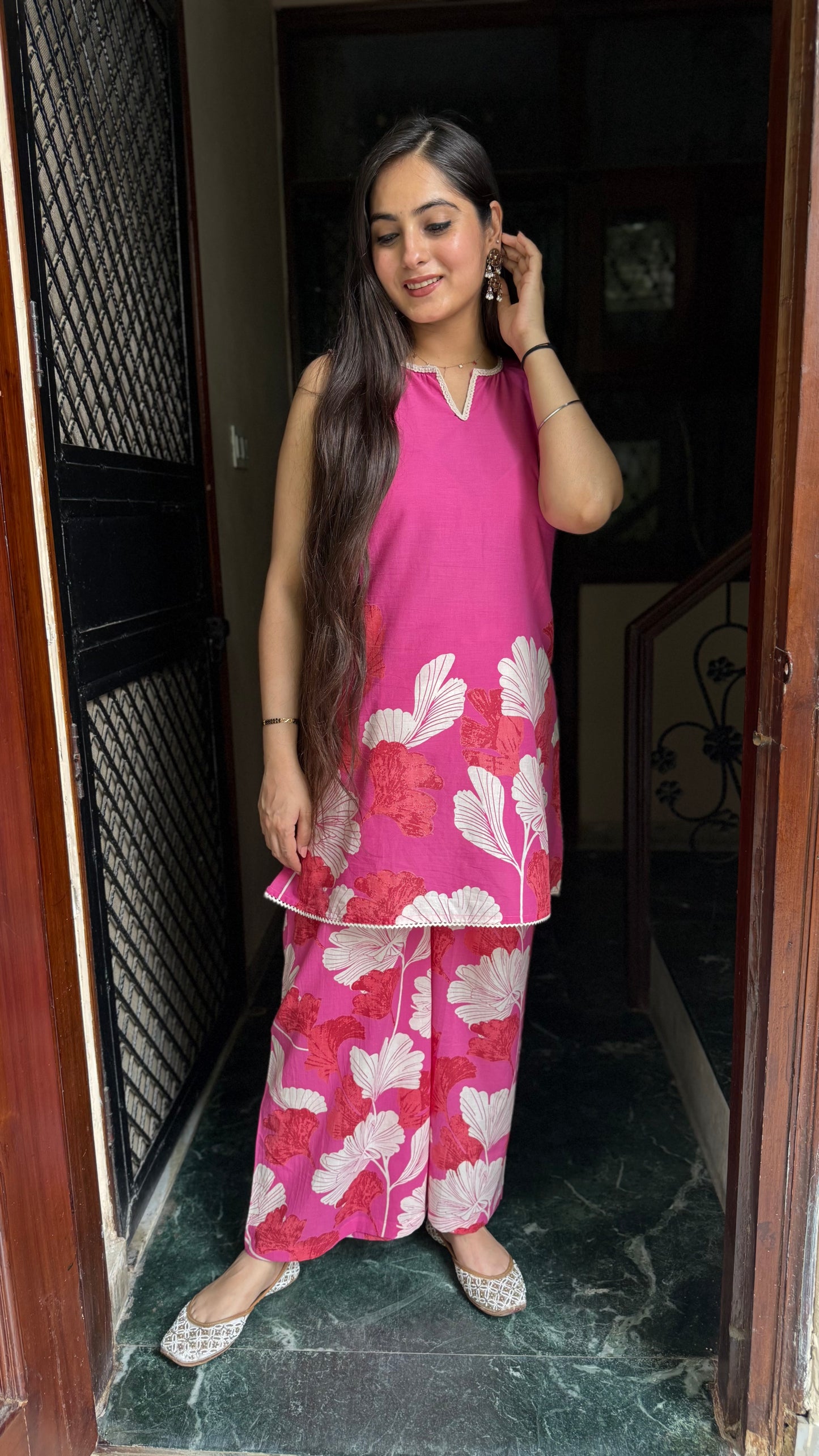 Saloni Pink Coord Set
