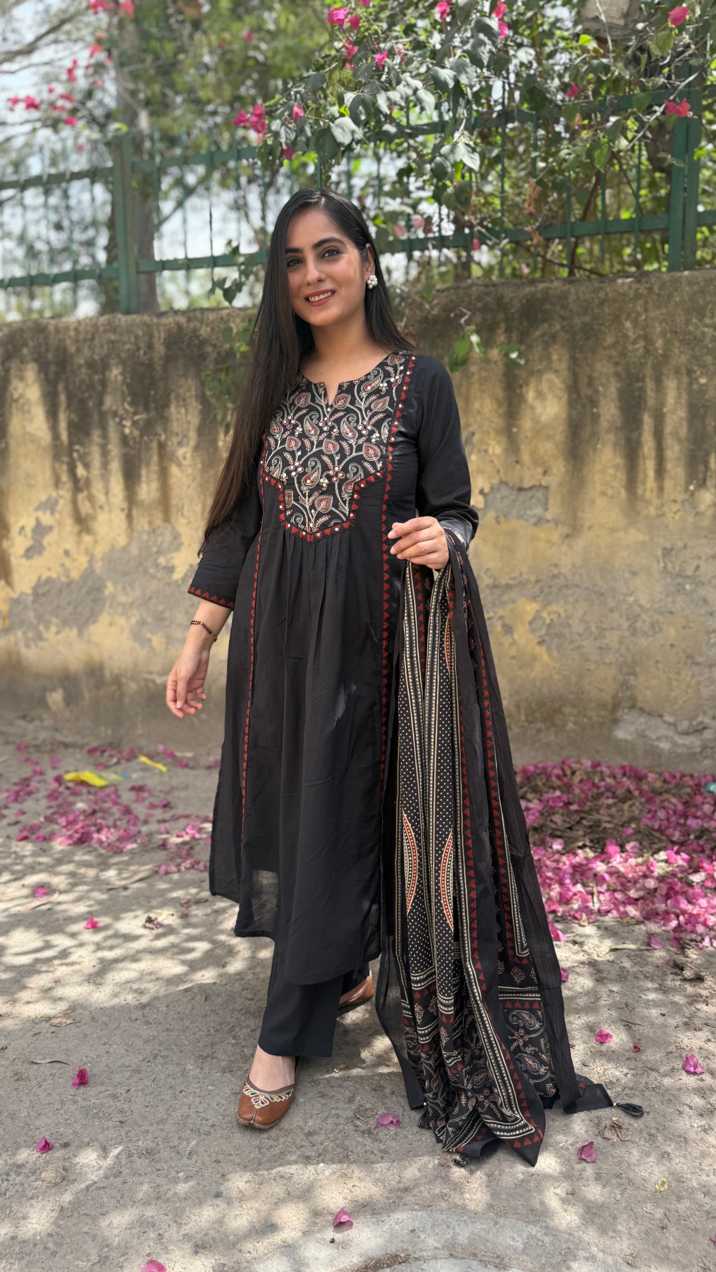 Kashish Black A-Line Suit