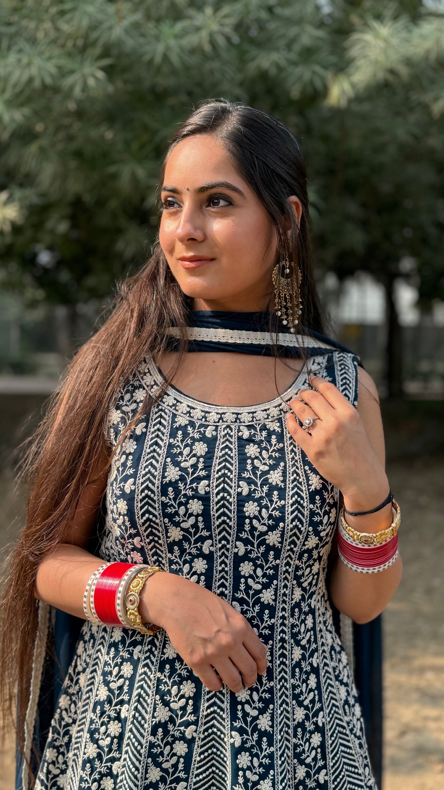 Saanvi Teal Sharara Suit