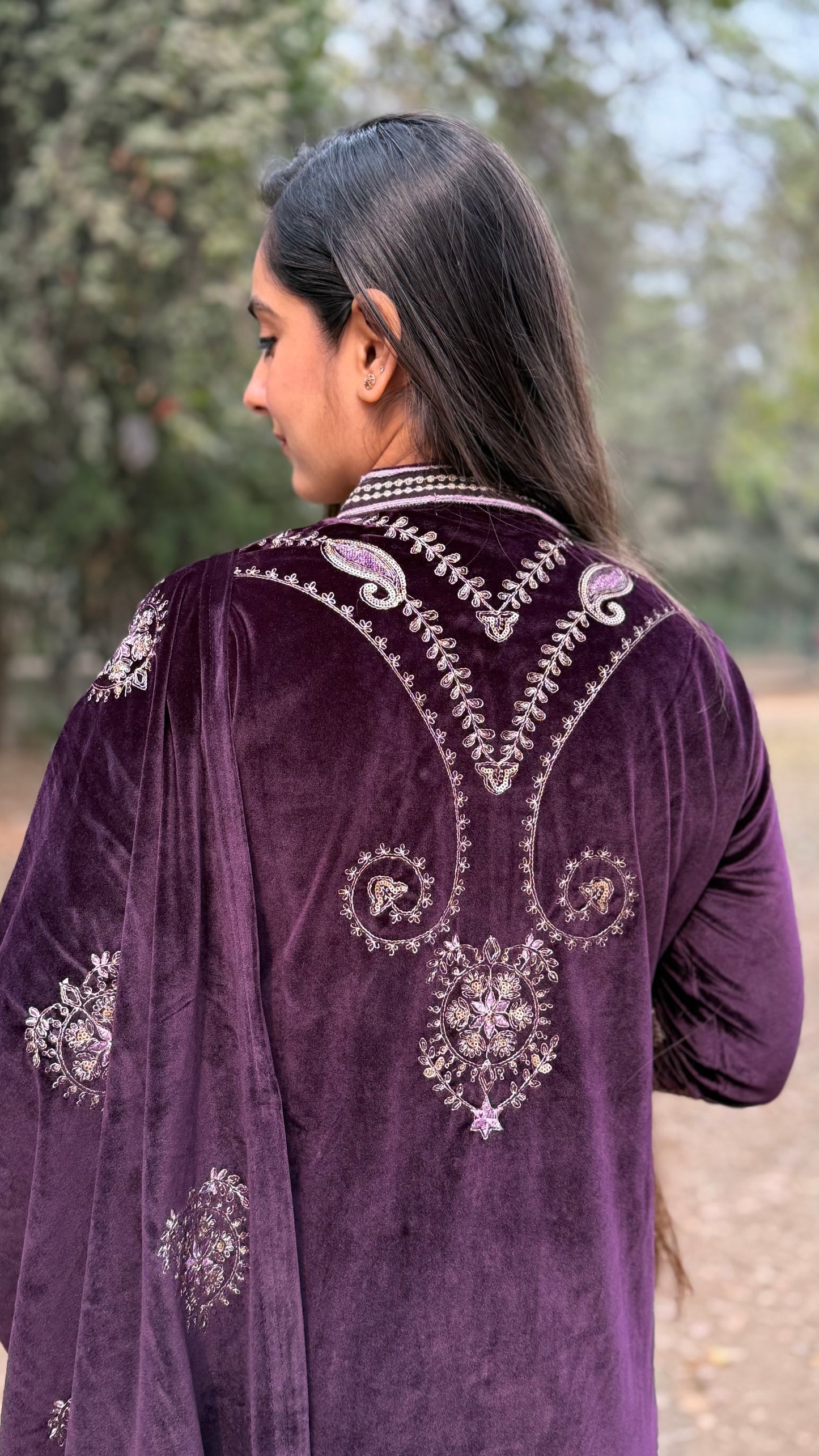 Purple Velvet Suit