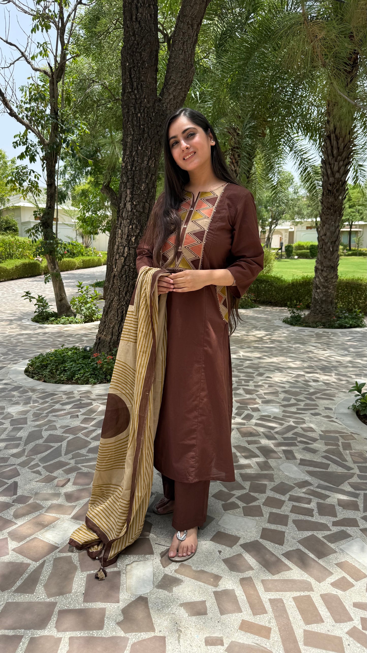 Mehak A-Line Cotton Suit