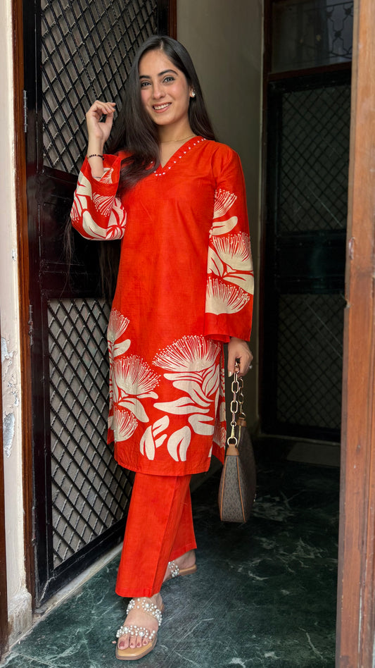 Arpita Orange Coord Set