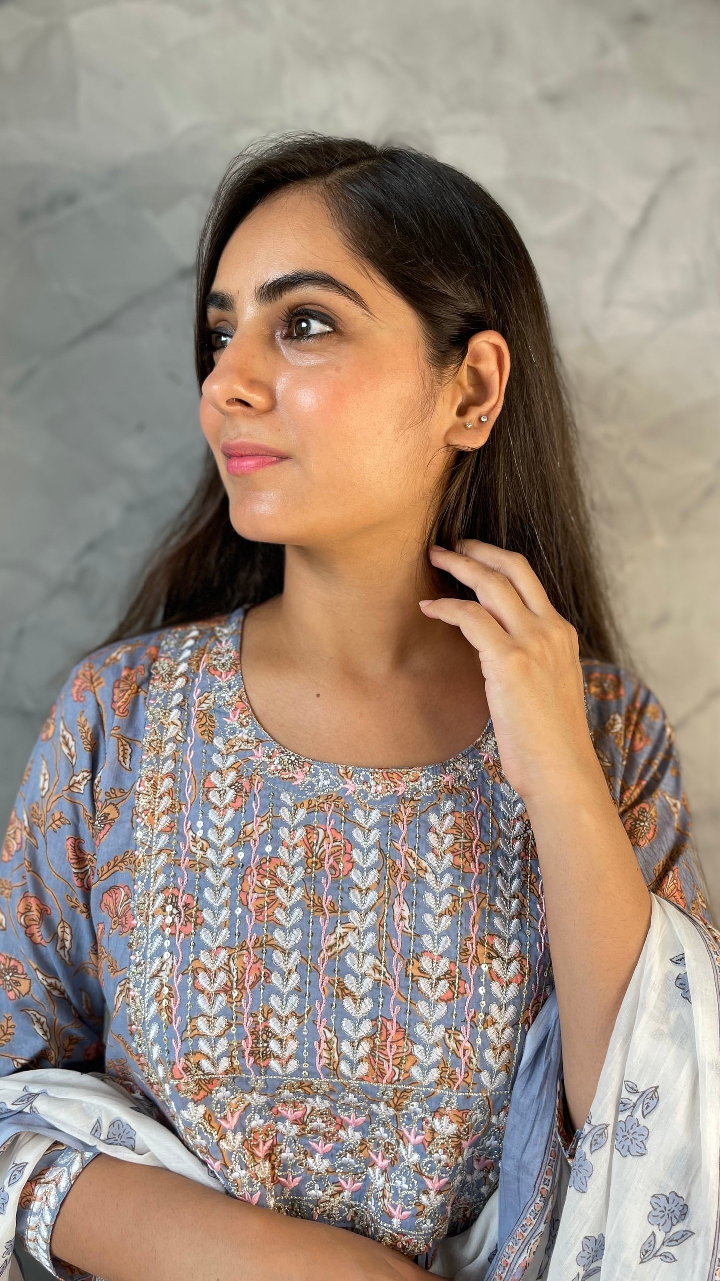 Shagun Pastel Blue Nyra Suit