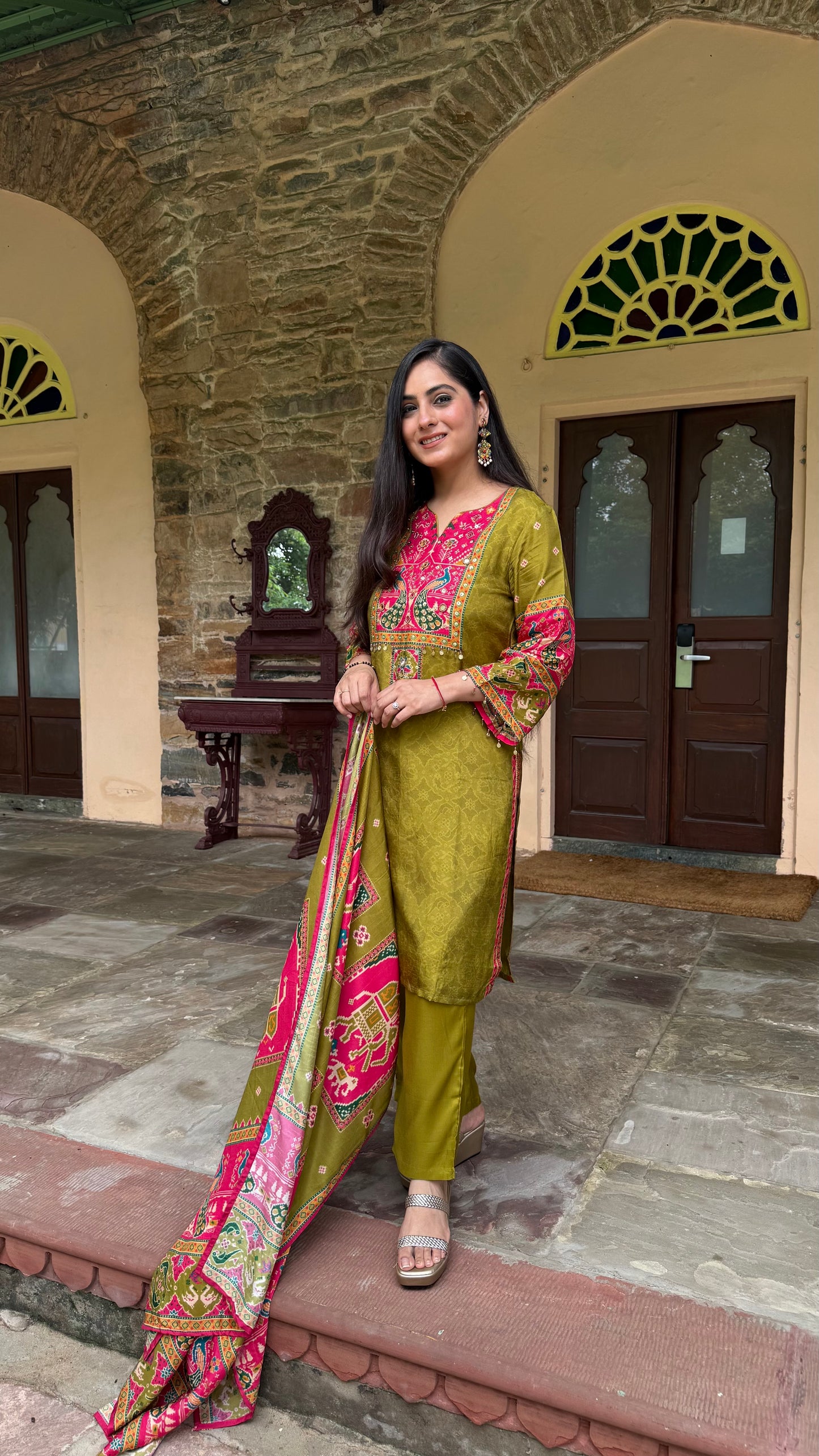 Heritage Peacock Suit Set