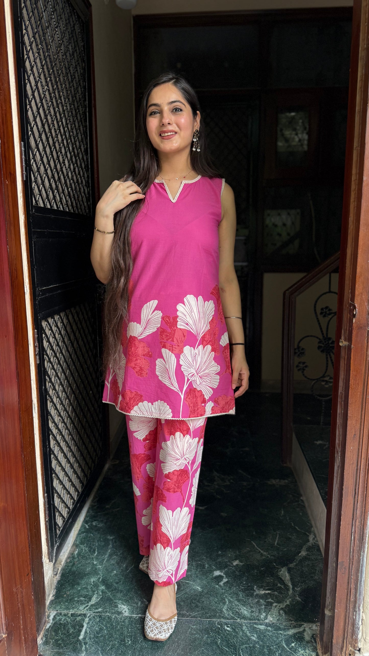 Saloni Pink Coord Set