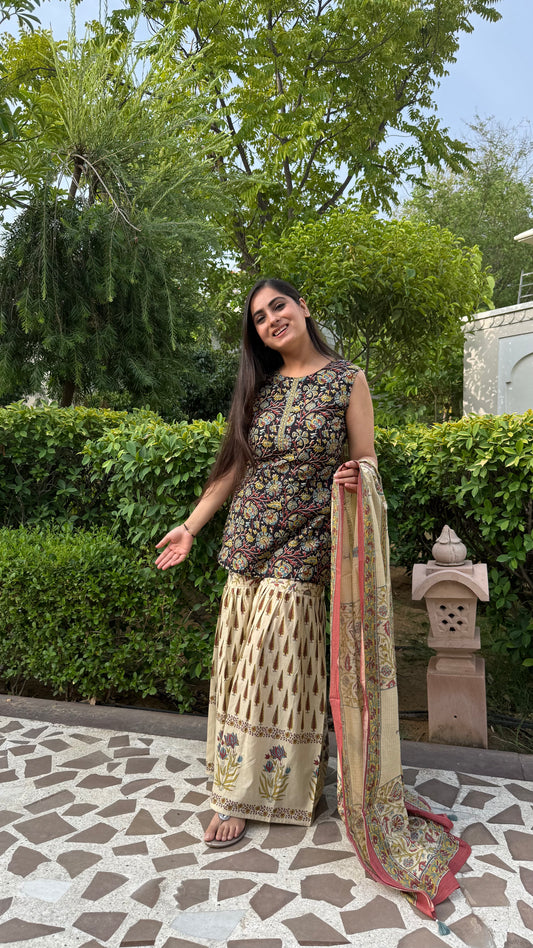 Jyoti Black Garara Suit