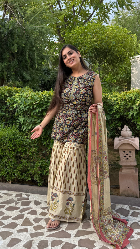 Jyoti Black Garara Suit
