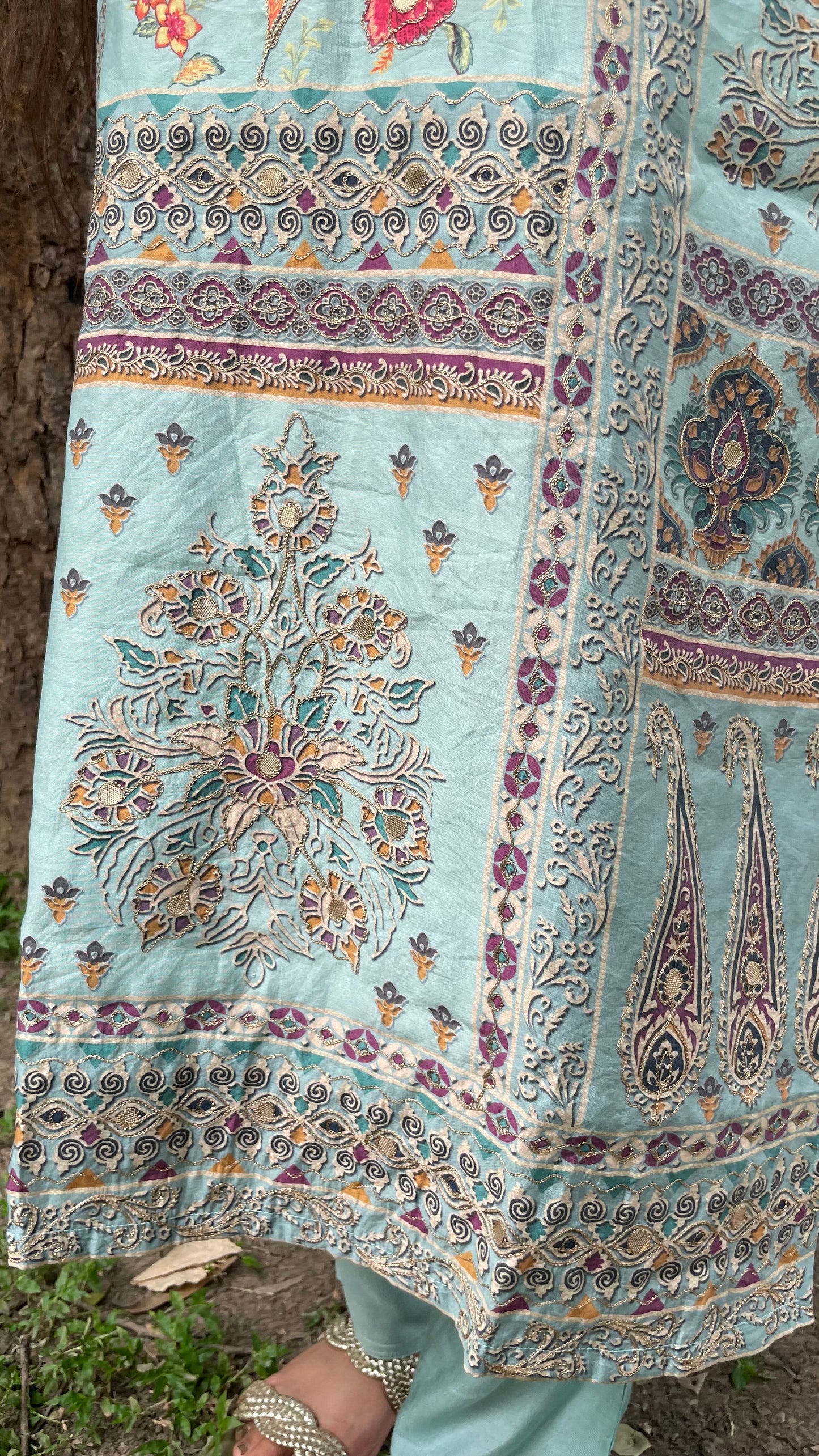 Anu Pastel Blue Suit