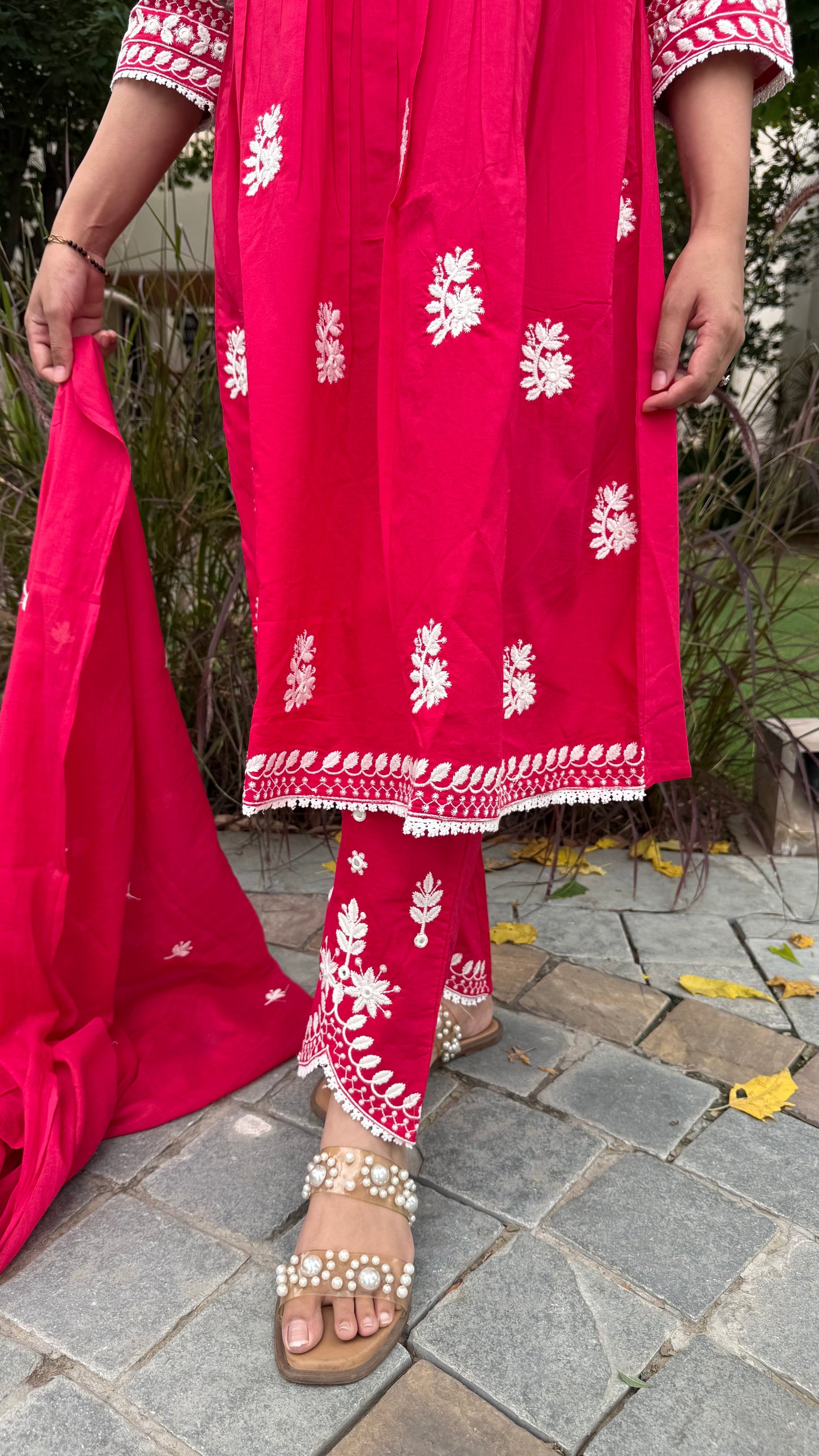 Riya Pink Thread Embroidery Set