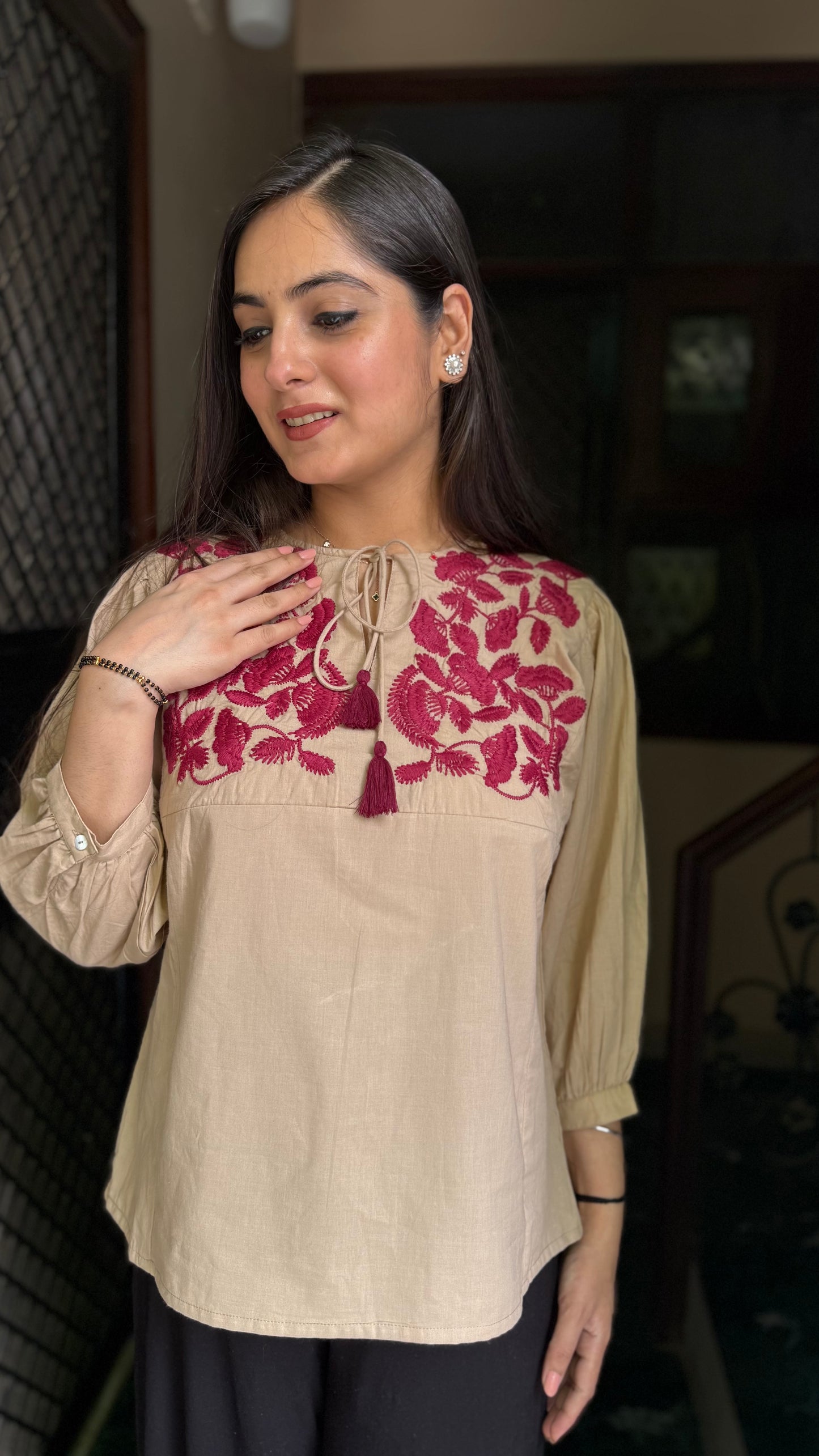 Reema Beige top