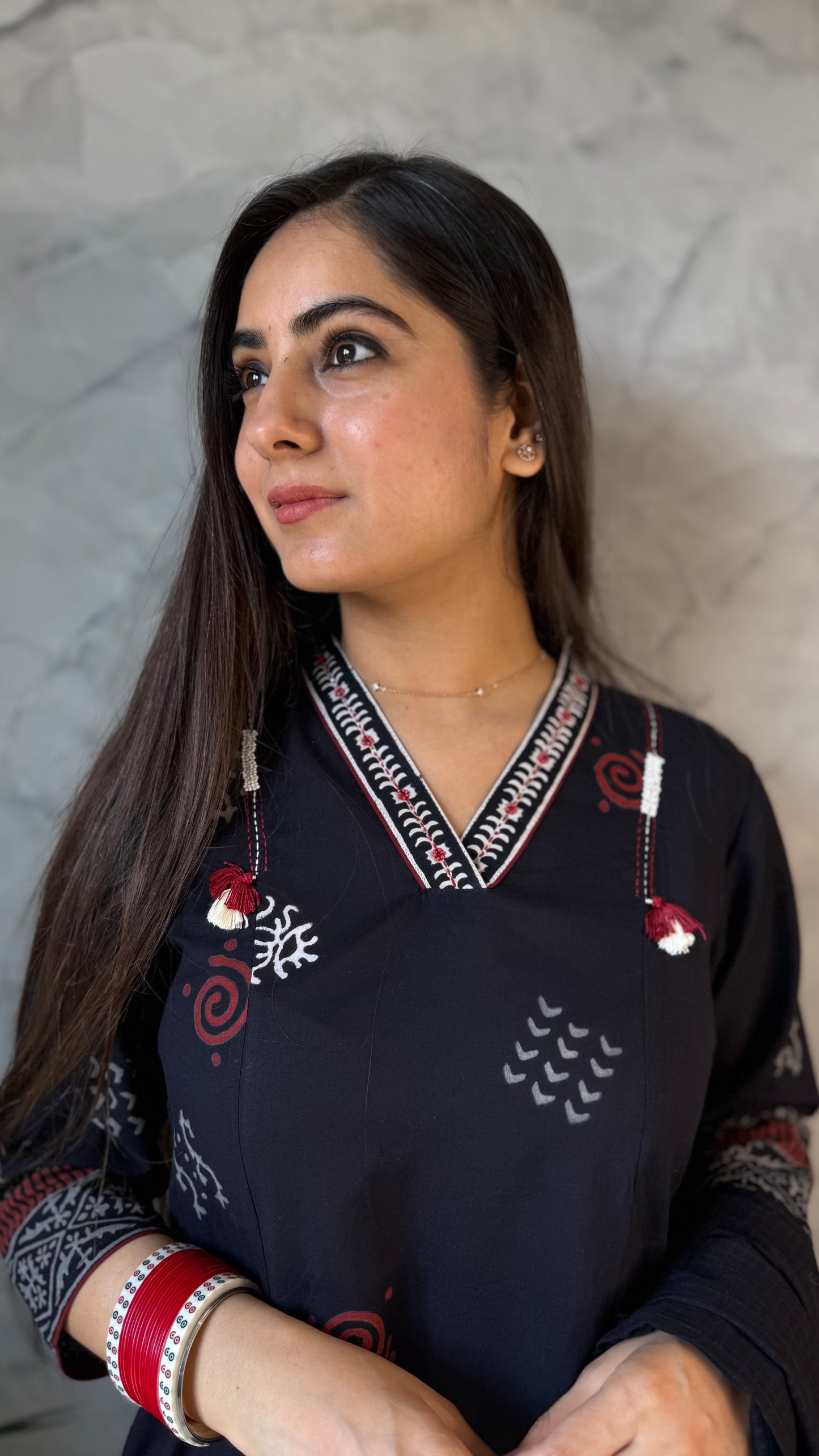 Anjali Black Anarkali Suit