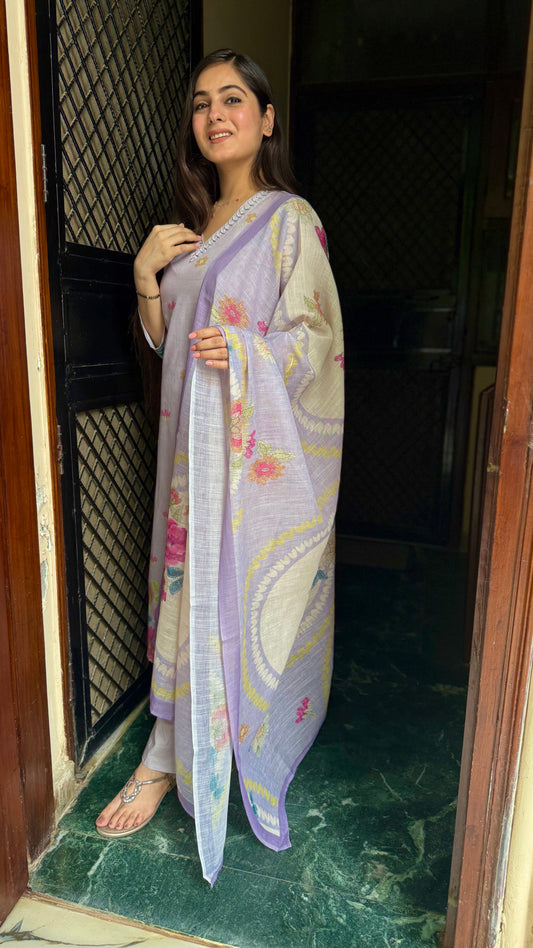 Shikha Lilac Floral Suit
