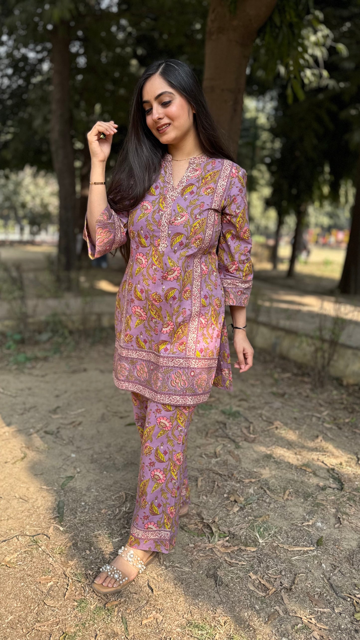 Saanvi Lilac Coord Set