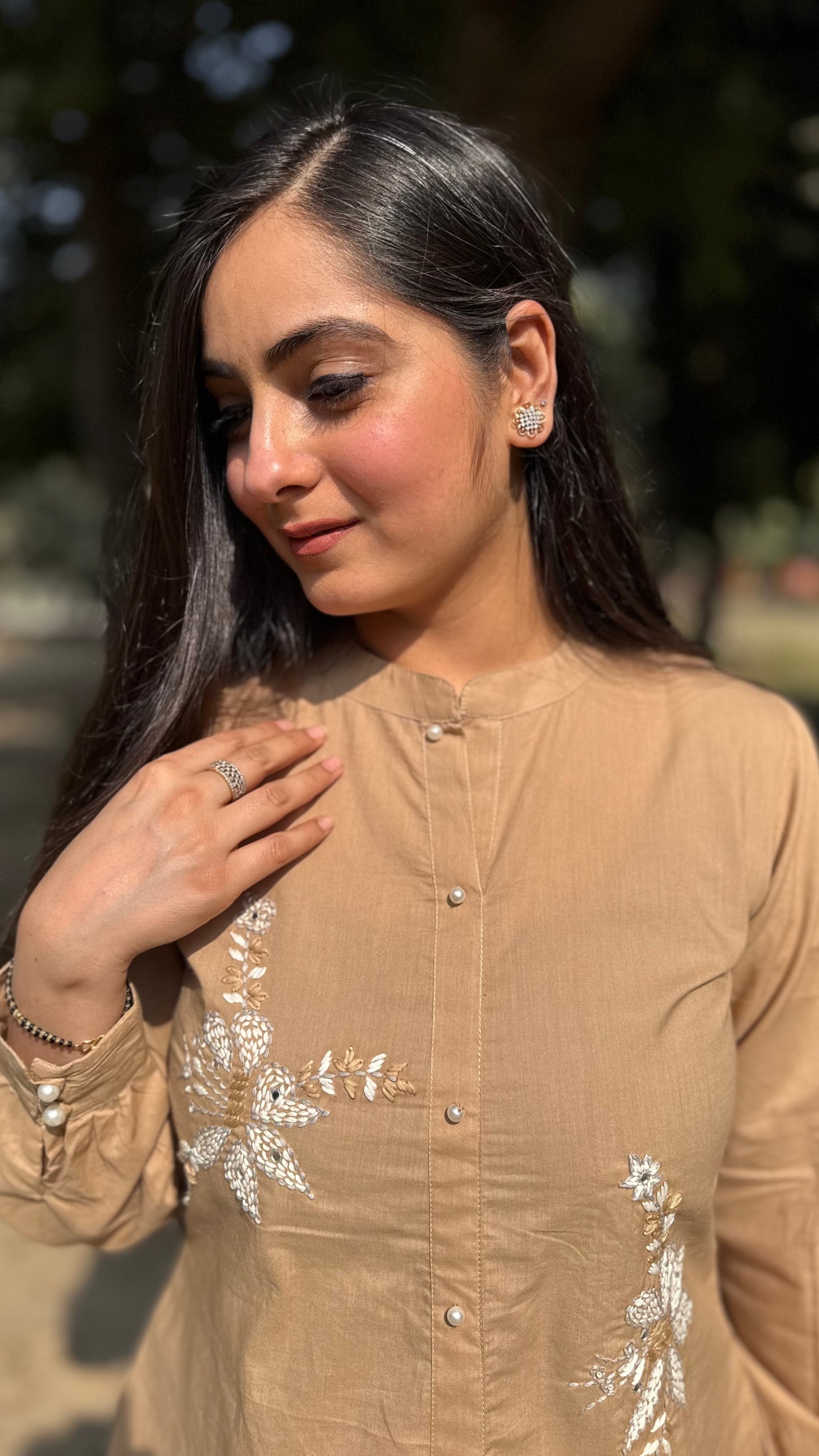 Sneha Beige Coord Set