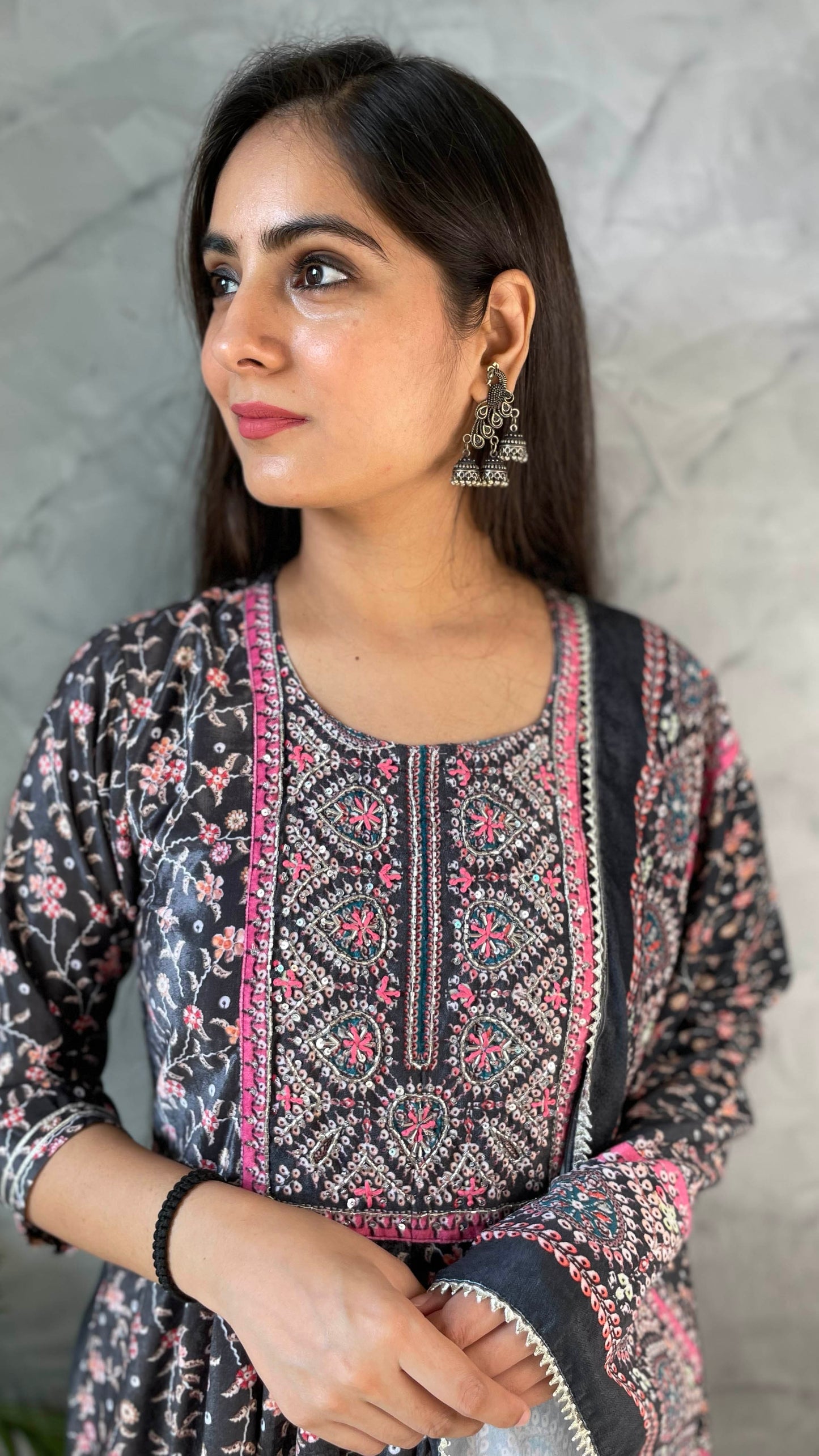 Charcoal Velvet Suit