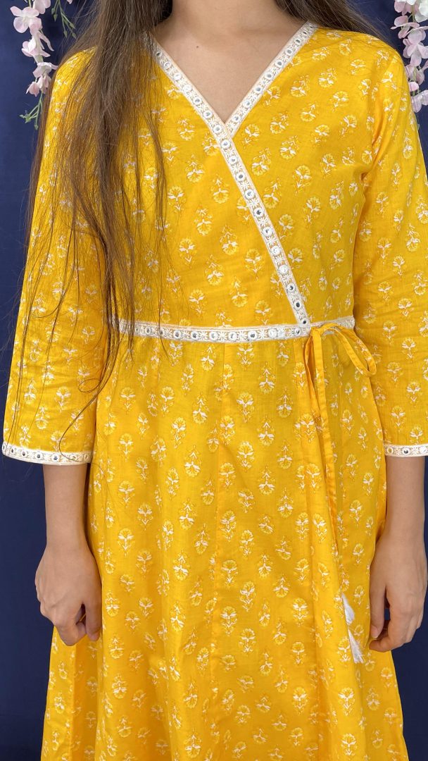 Yellow Angrakha Set