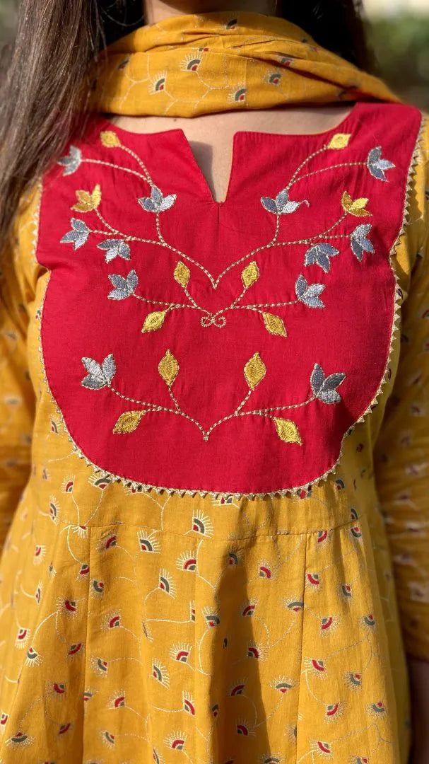 Mustard Flared Suit