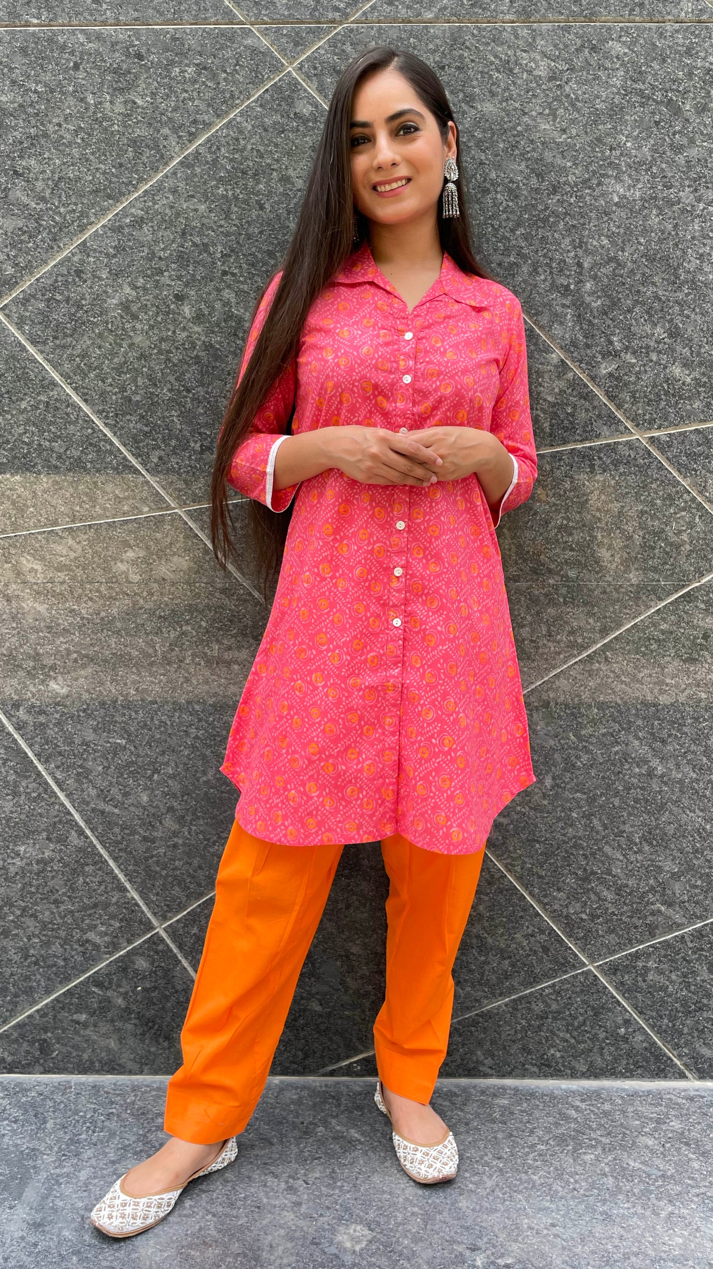 Pink Orange Coord Set