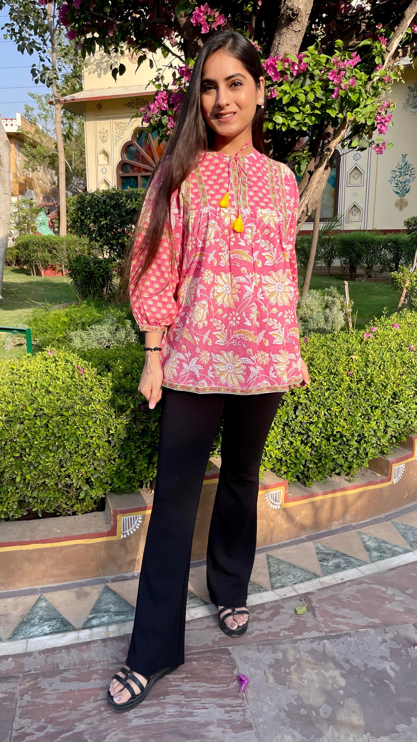 Pink Balloon Fit Top