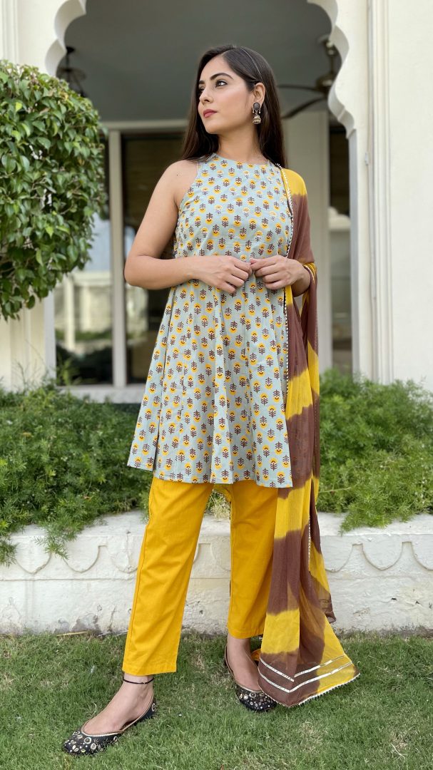 Green Mustard Suit