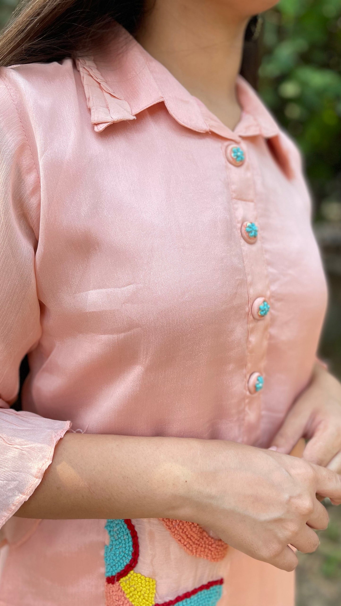 Pastel Peach Coord Set