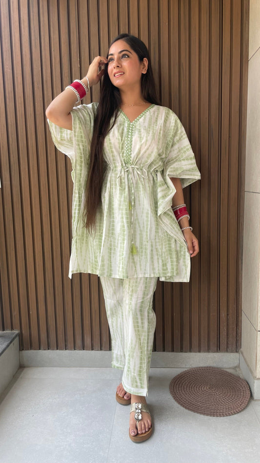 Rita Cream Kaftan Set