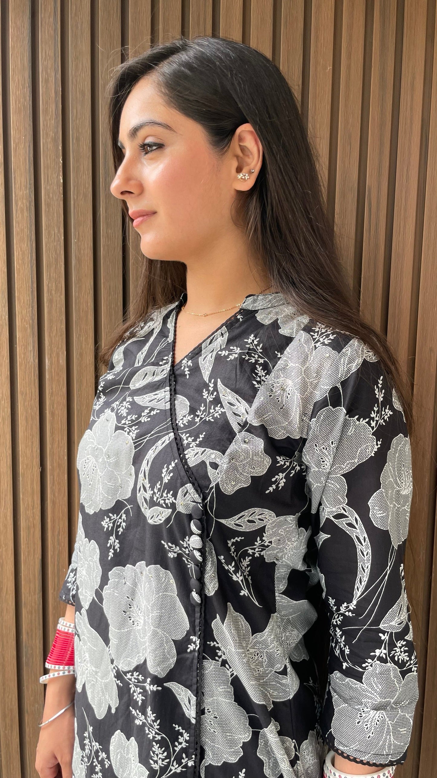 Raha Black Kurta Set