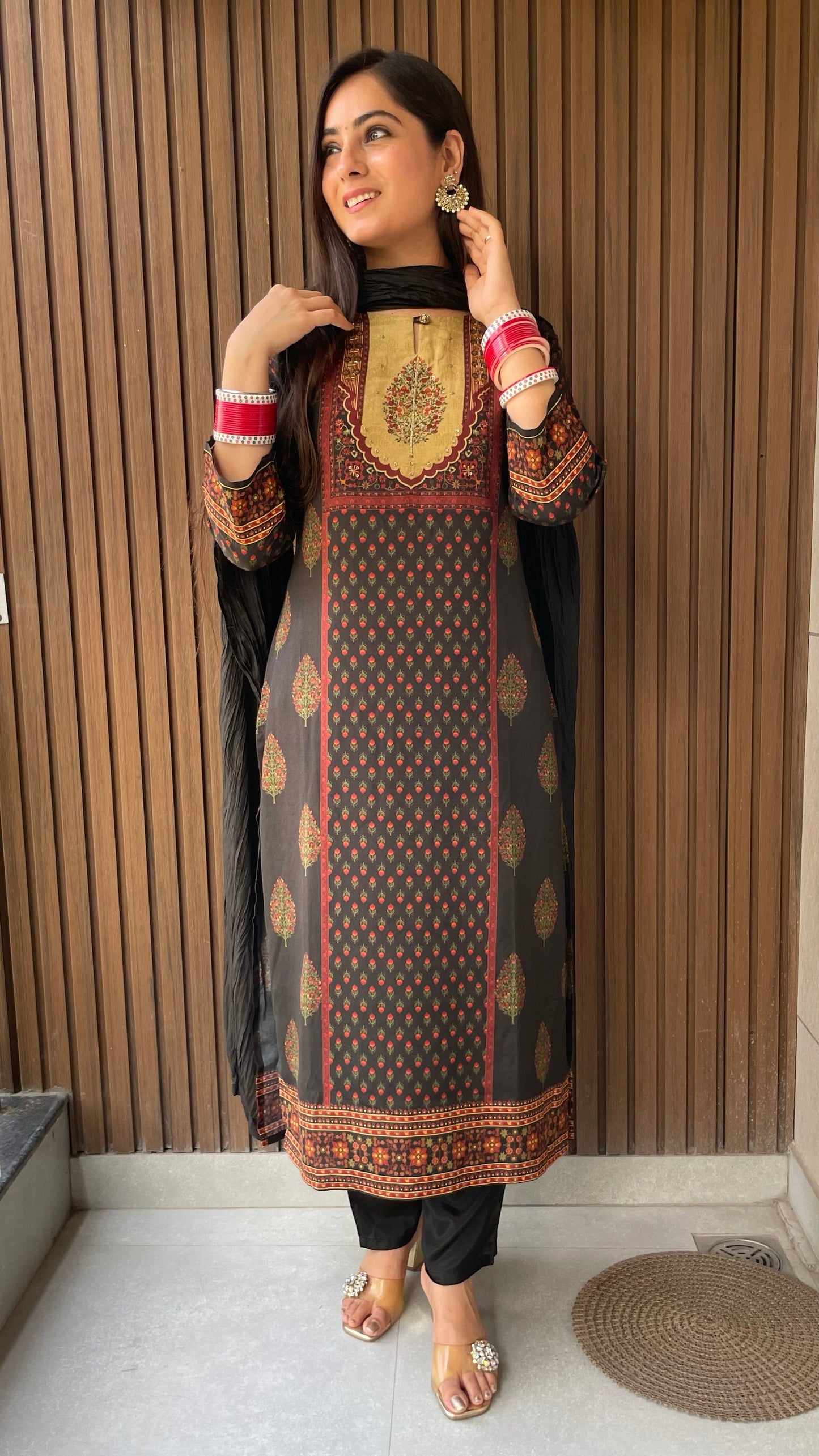 Ankita Black Muslin Suit