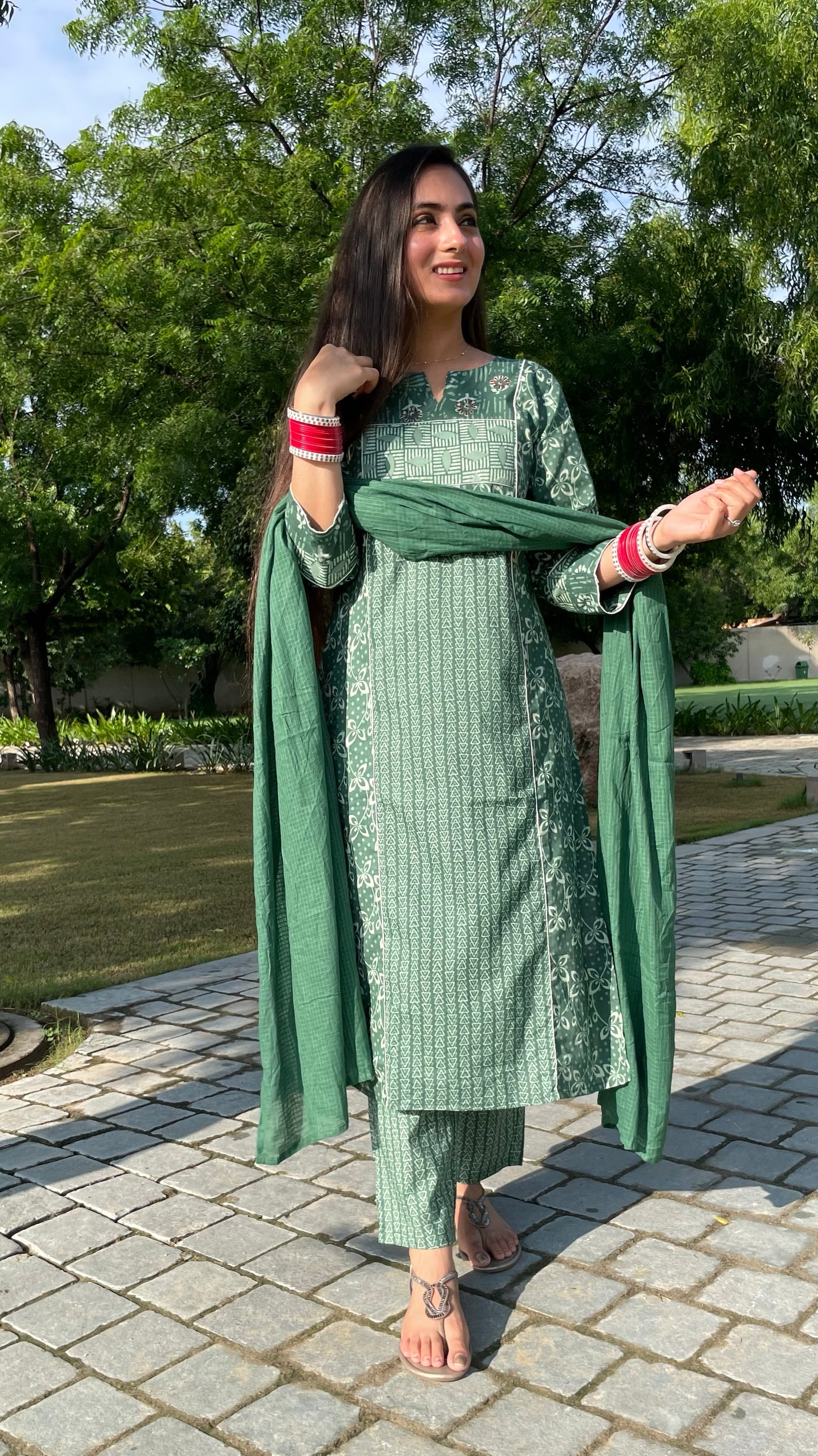 Radhika Green Suit